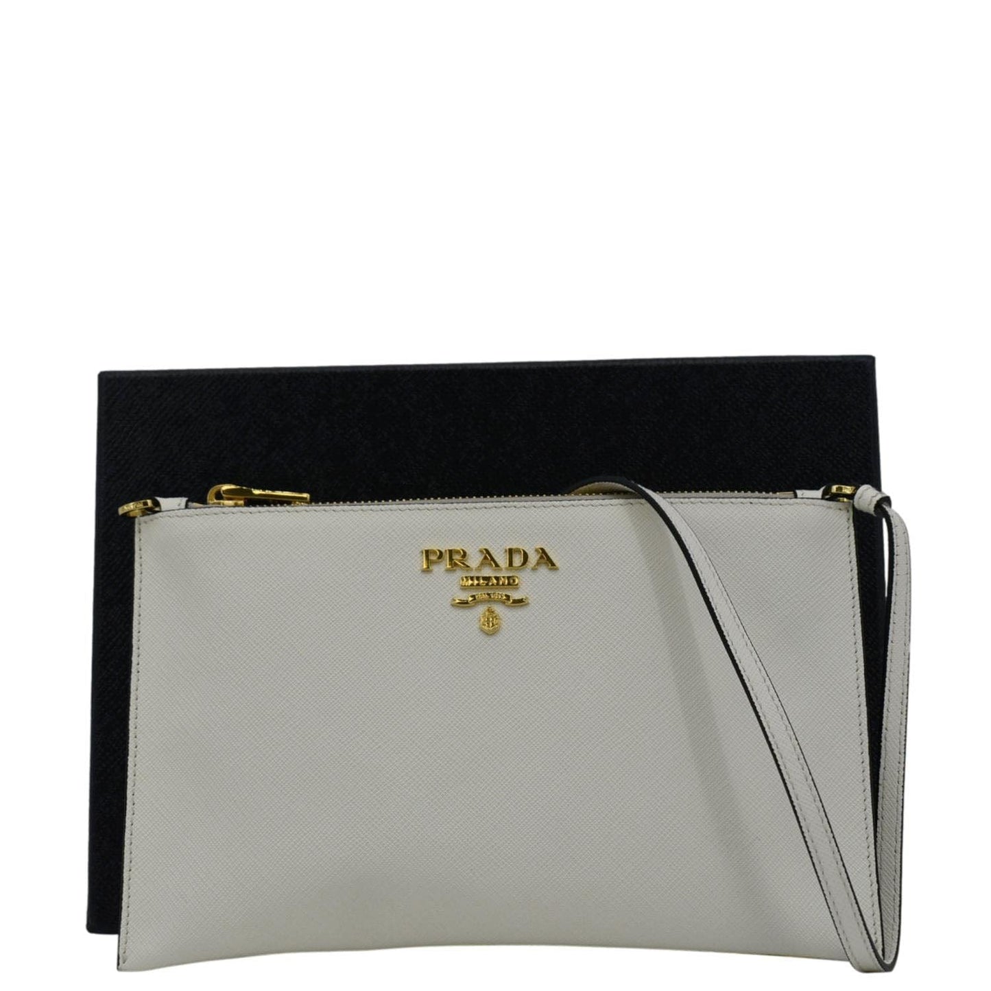 Prada Phenix Shoulder Bag Leather Saffiano Vitello
