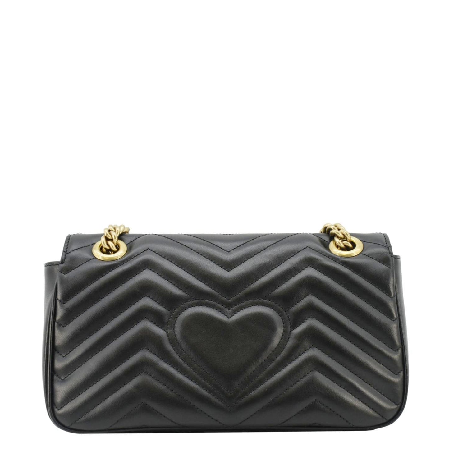 Gucci Marmont Small Crossbody Bag Leather Matelasse Bag Black