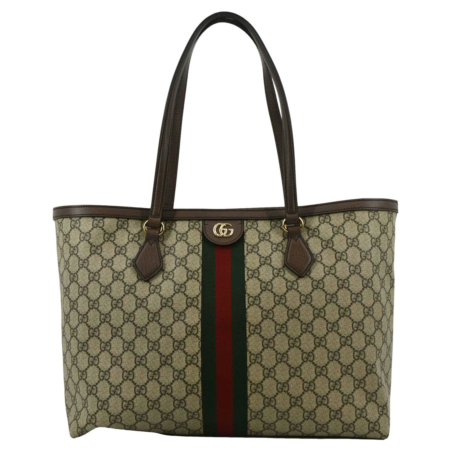 Gucci Ophidia Supreme Tote Bag Canvas Beige Tote 631687