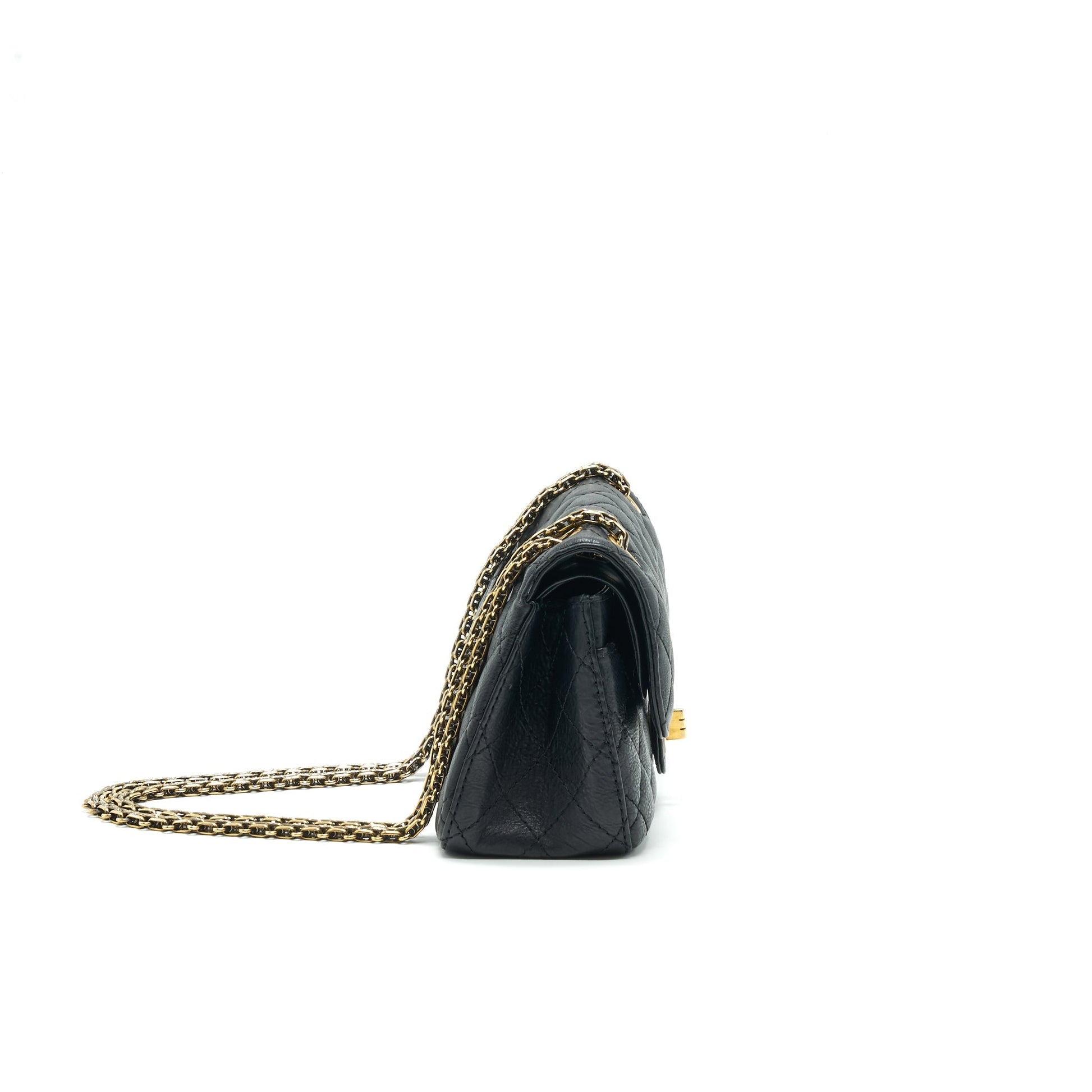 Chanel Small 2.55 Handbag Black GHW Serial 23
