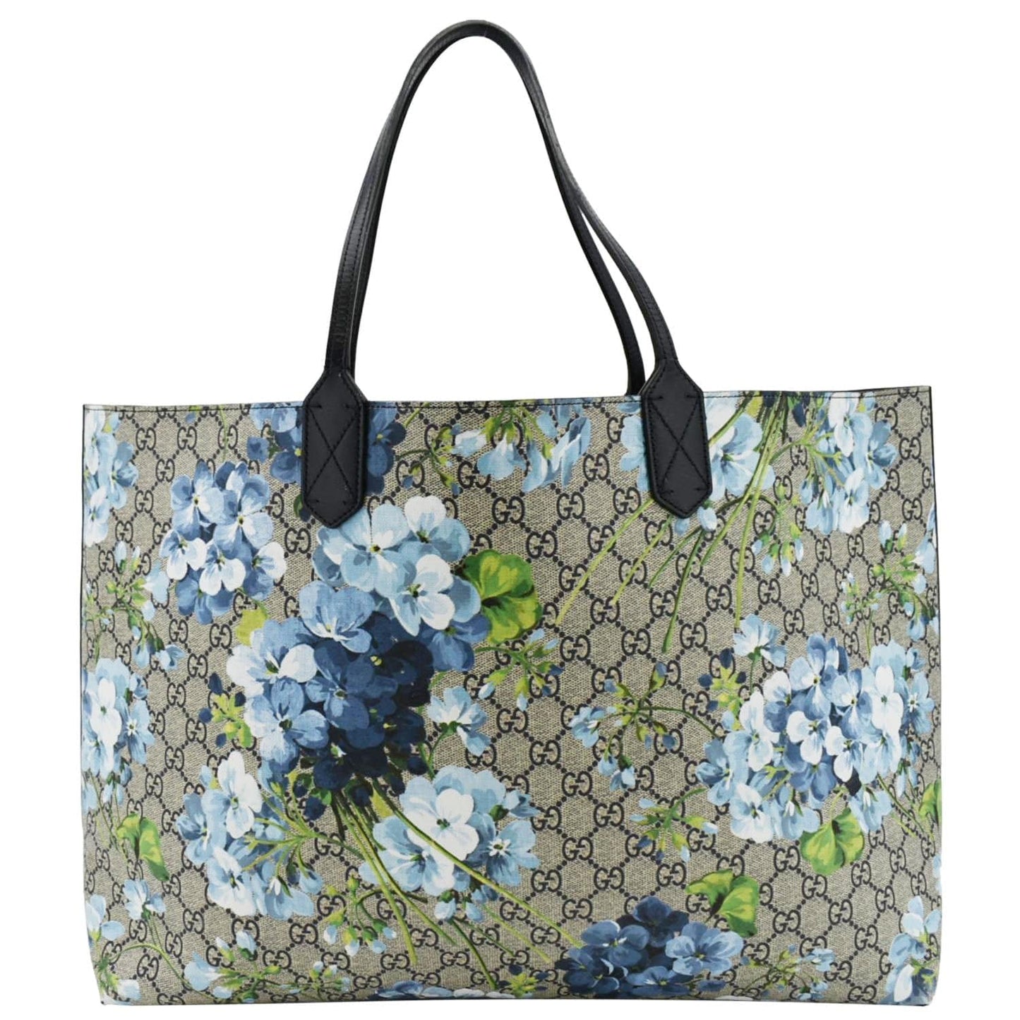 Gucci Supreme Blooms Reversible Tote Monogram Beige Tote Bag