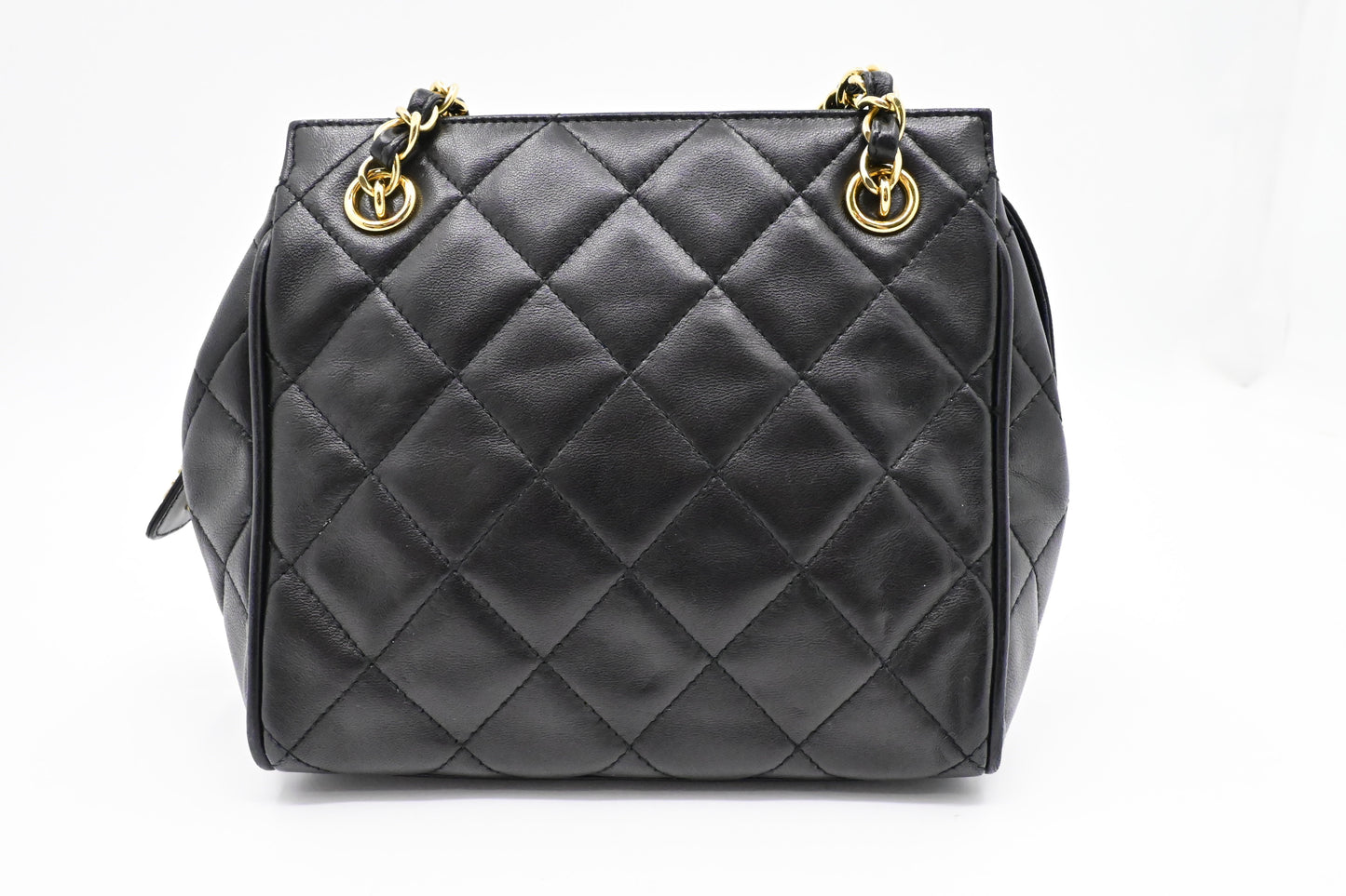 Chanel MattelassÃ© Black Leather Shoulder Bag