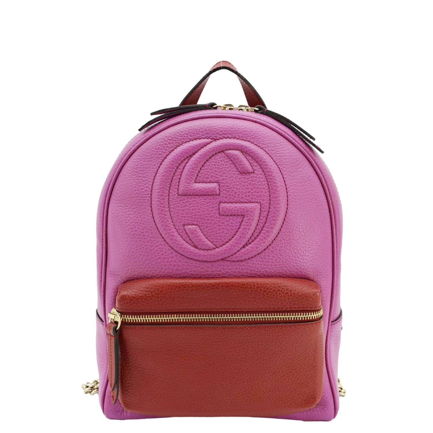 Gucci Soho Backpack Leather Pink