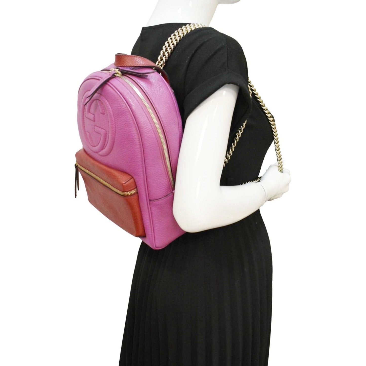 Gucci Soho Backpack Leather Pink