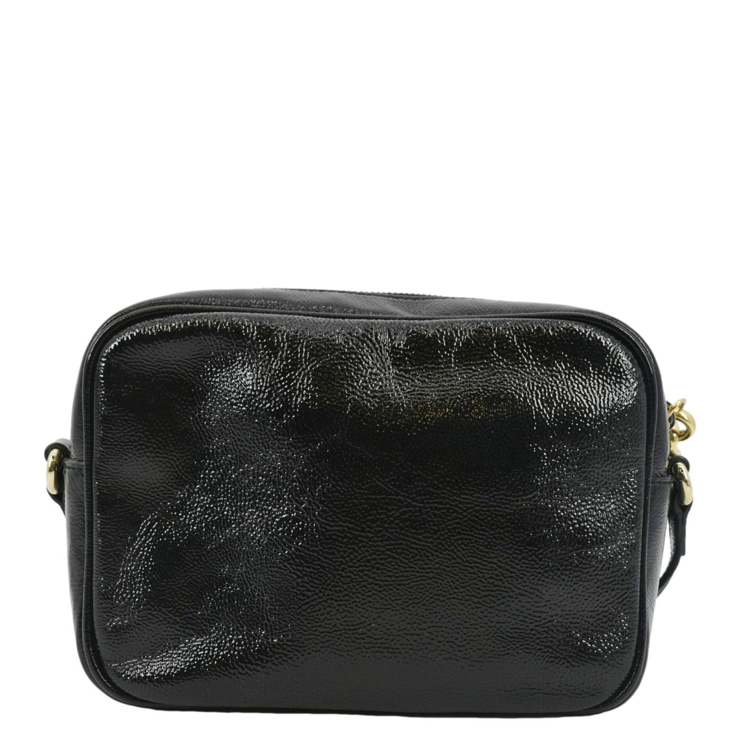 Gucci Soho Disco Patent Crossbody Bag Leather Black