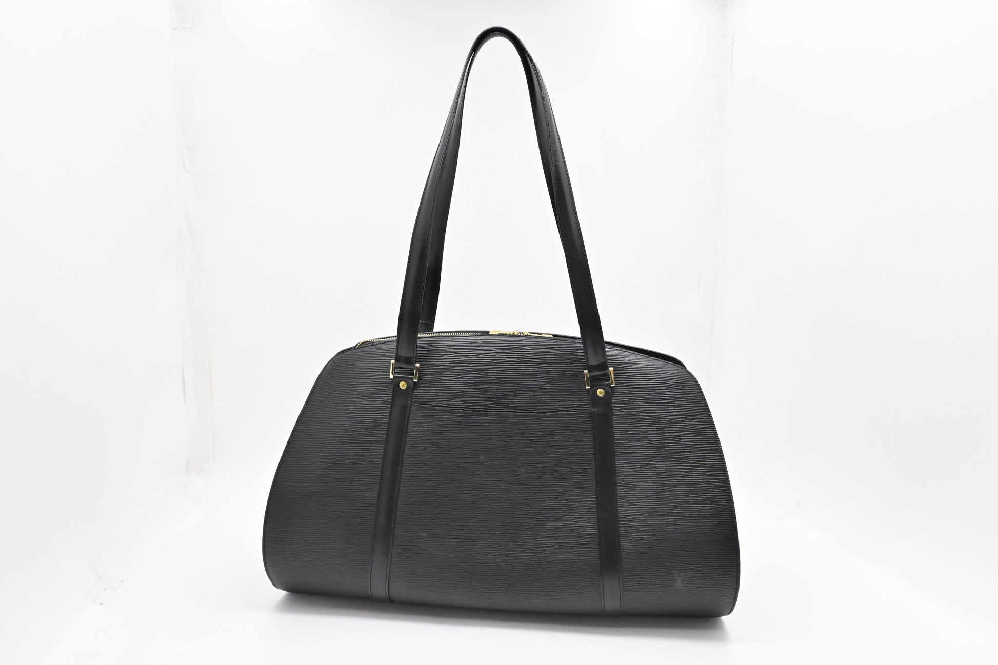 Louis Vuitton Solferino Black GM Leather Epi Handbag