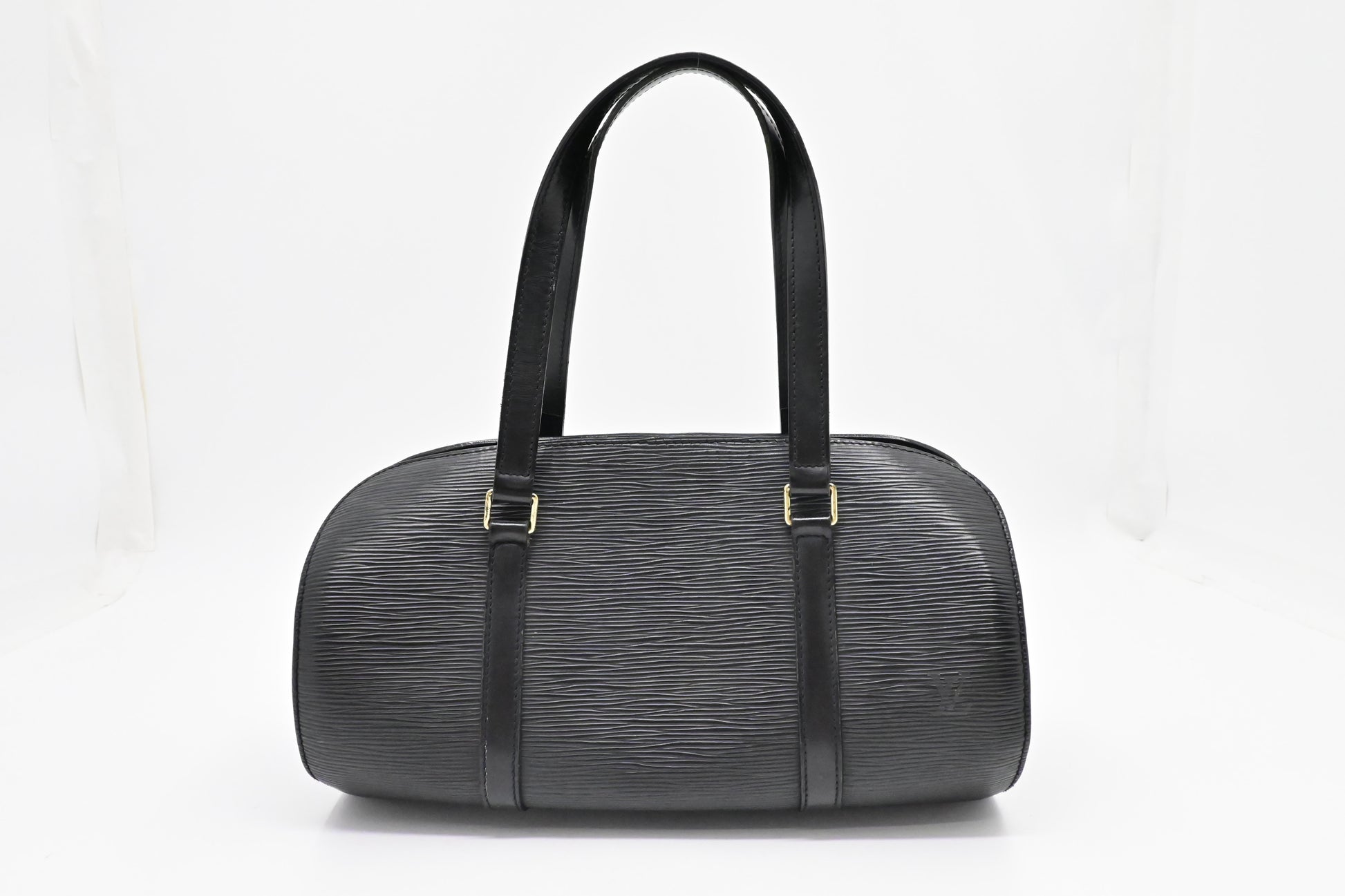 Louis Vuitton Soufflot Black Leather Epi Handbag