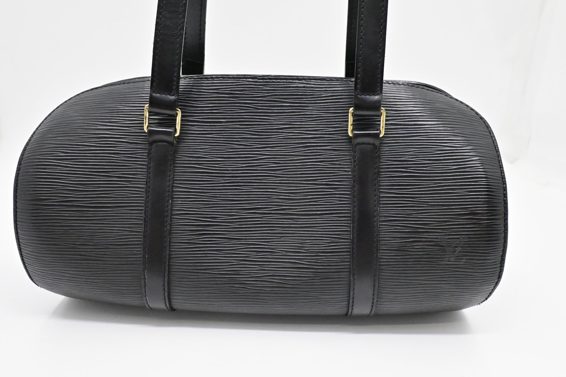 Louis Vuitton Soufflot Black Leather Epi Handbag