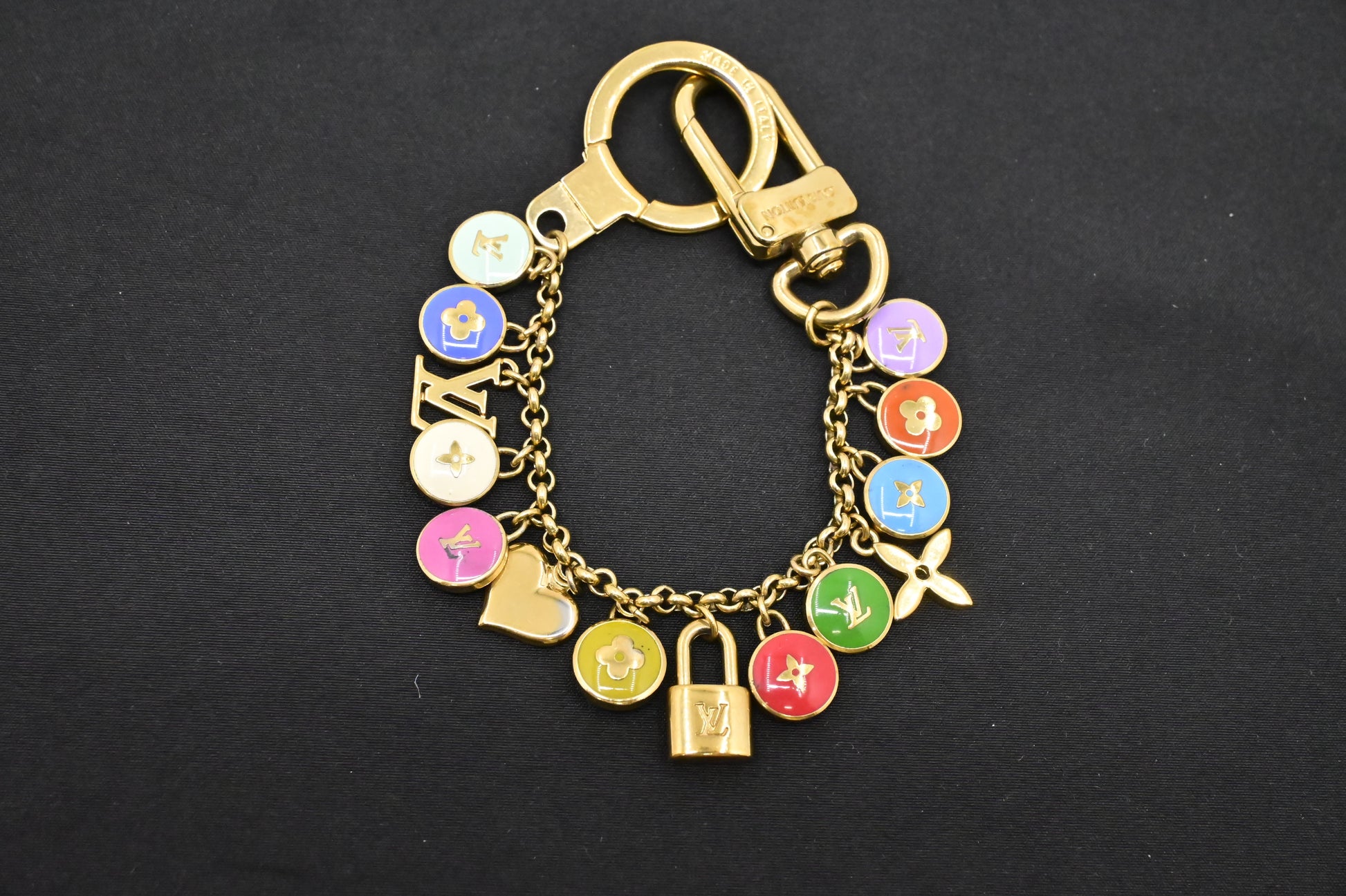 Louis Vuitton Porte Cles Pastilles Charm Key Chain