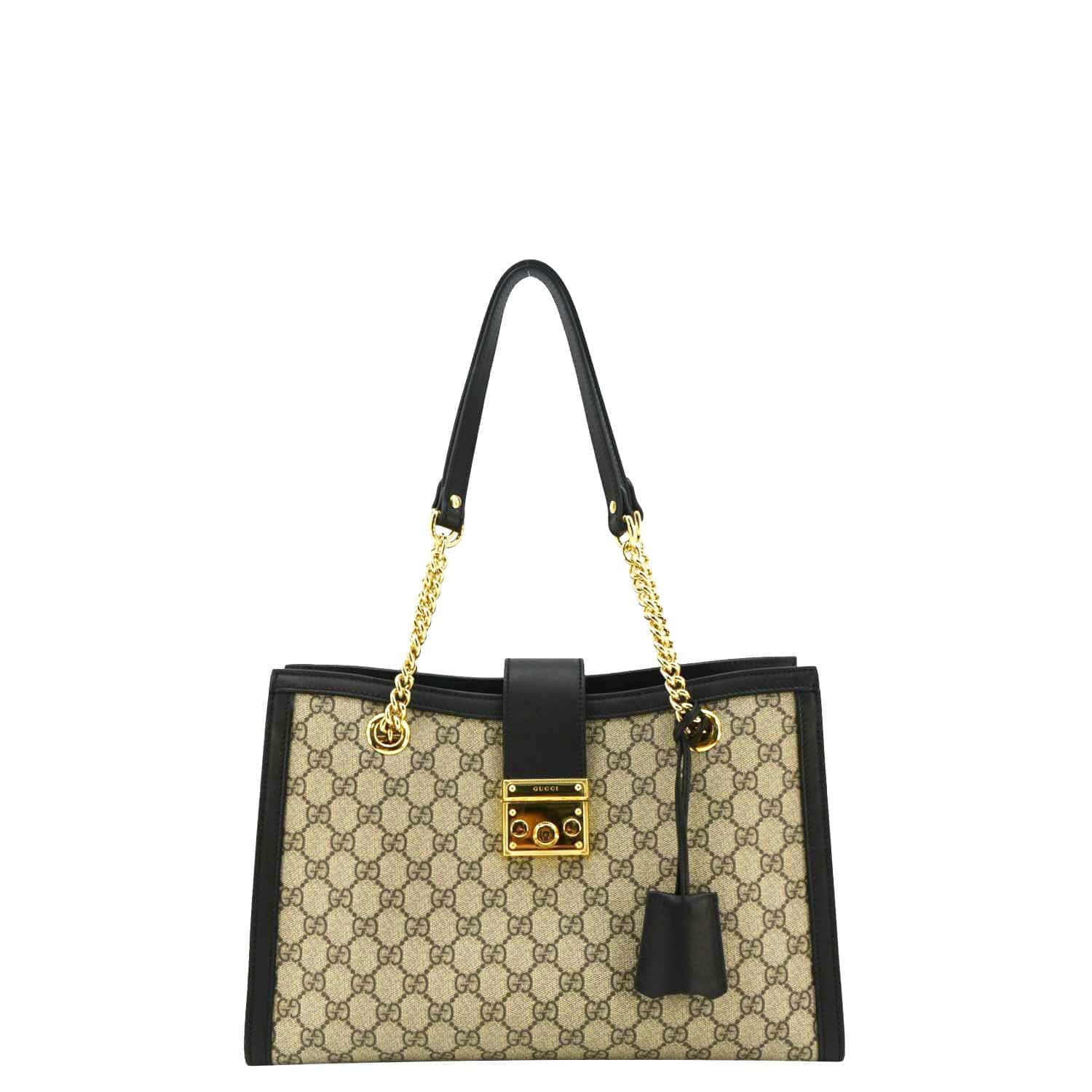 Gucci Padlock Supreme Shoulder Bag Canvas Beige Shoulder Bag