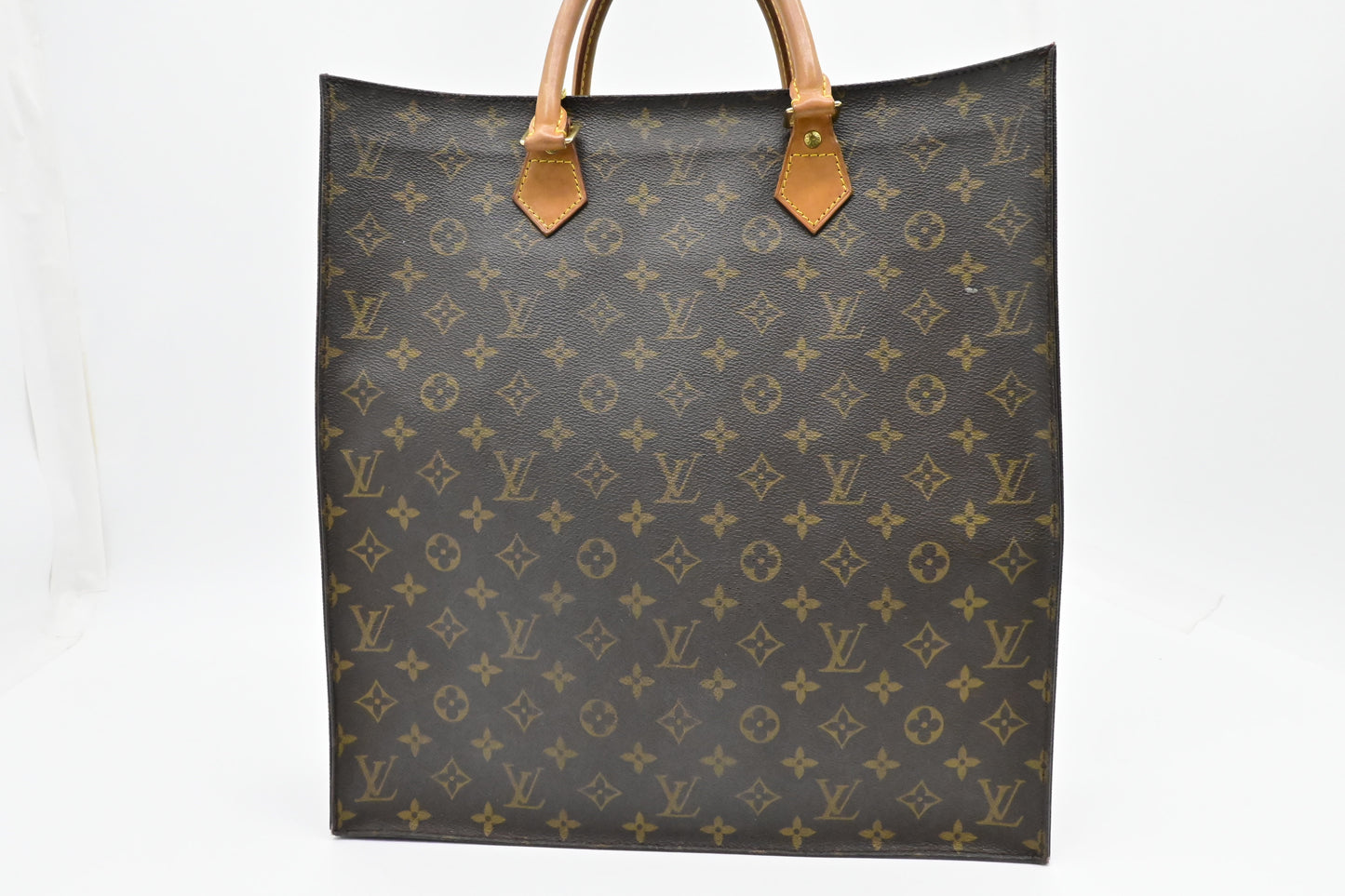 Louis Vuitton Sac Plat Monogram Canvas Handbag Canvas 4