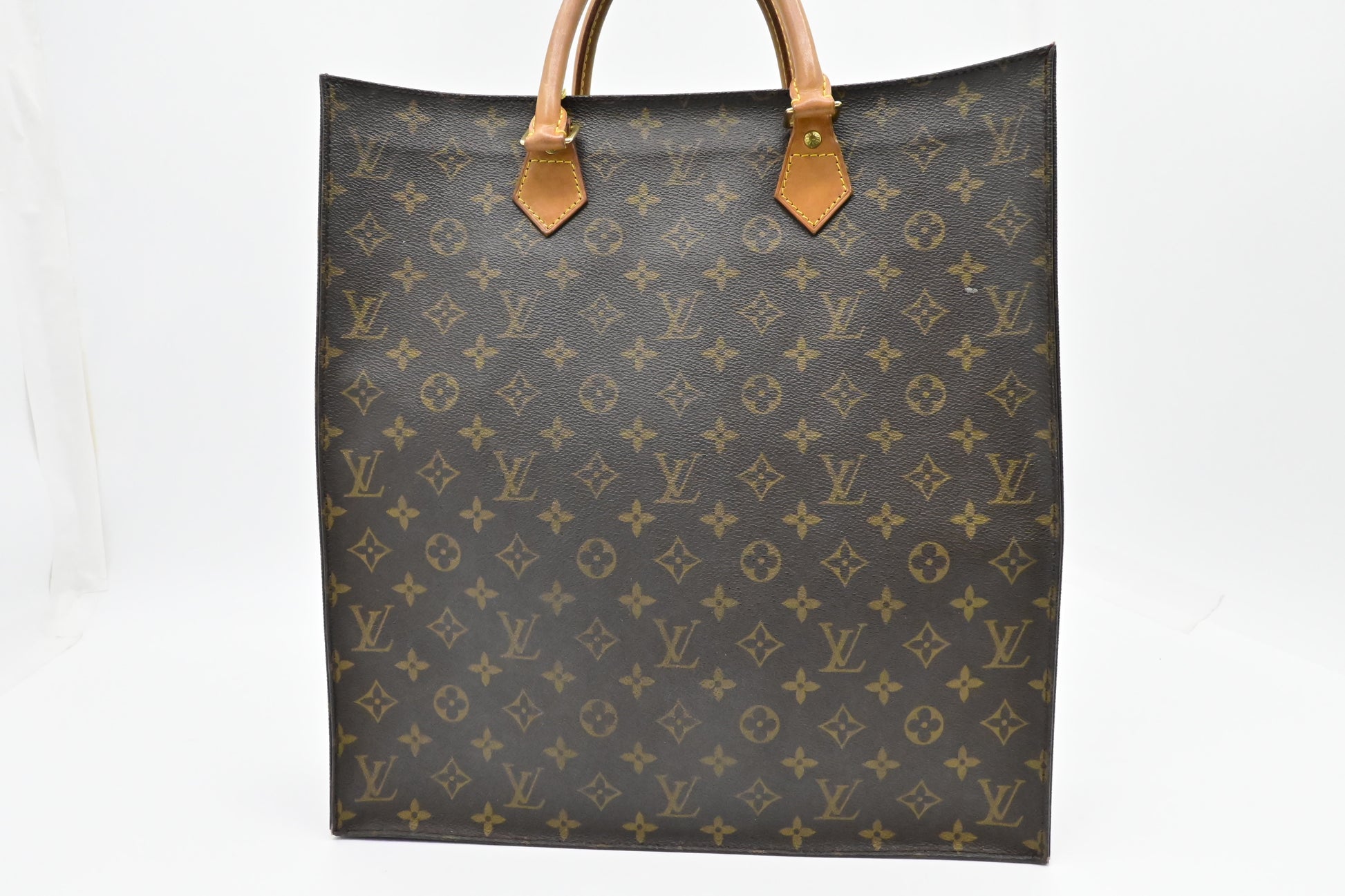 Louis Vuitton Sac Plat Monogram Canvas Handbag Canvas 4