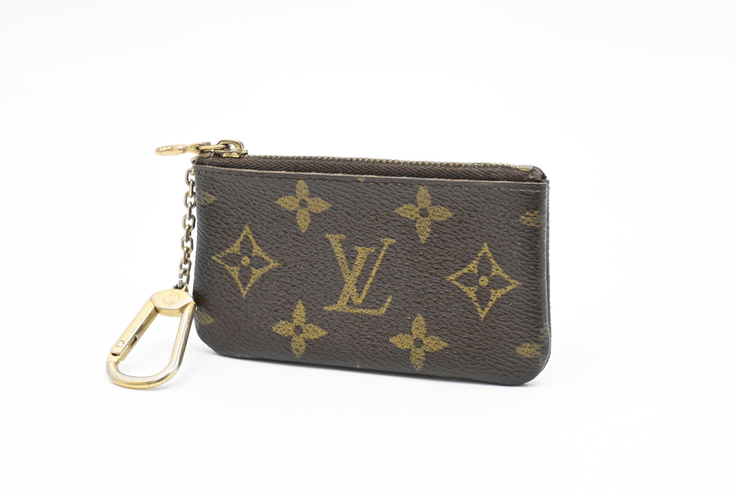 Louis Vuitton Pochette Cles Monogram Canvas Wallet Case Canvas 1