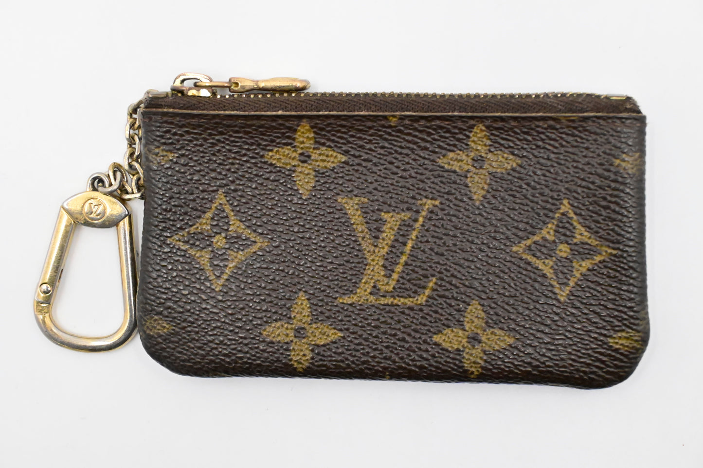 Louis Vuitton Pochette Cles Monogram Canvas Wallet Case Canvas 1