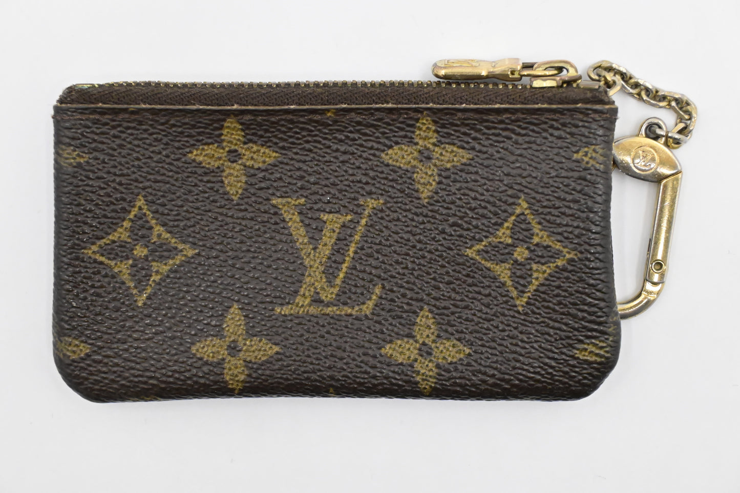 Louis Vuitton Pochette Cles Monogram Canvas Wallet Case Canvas 1