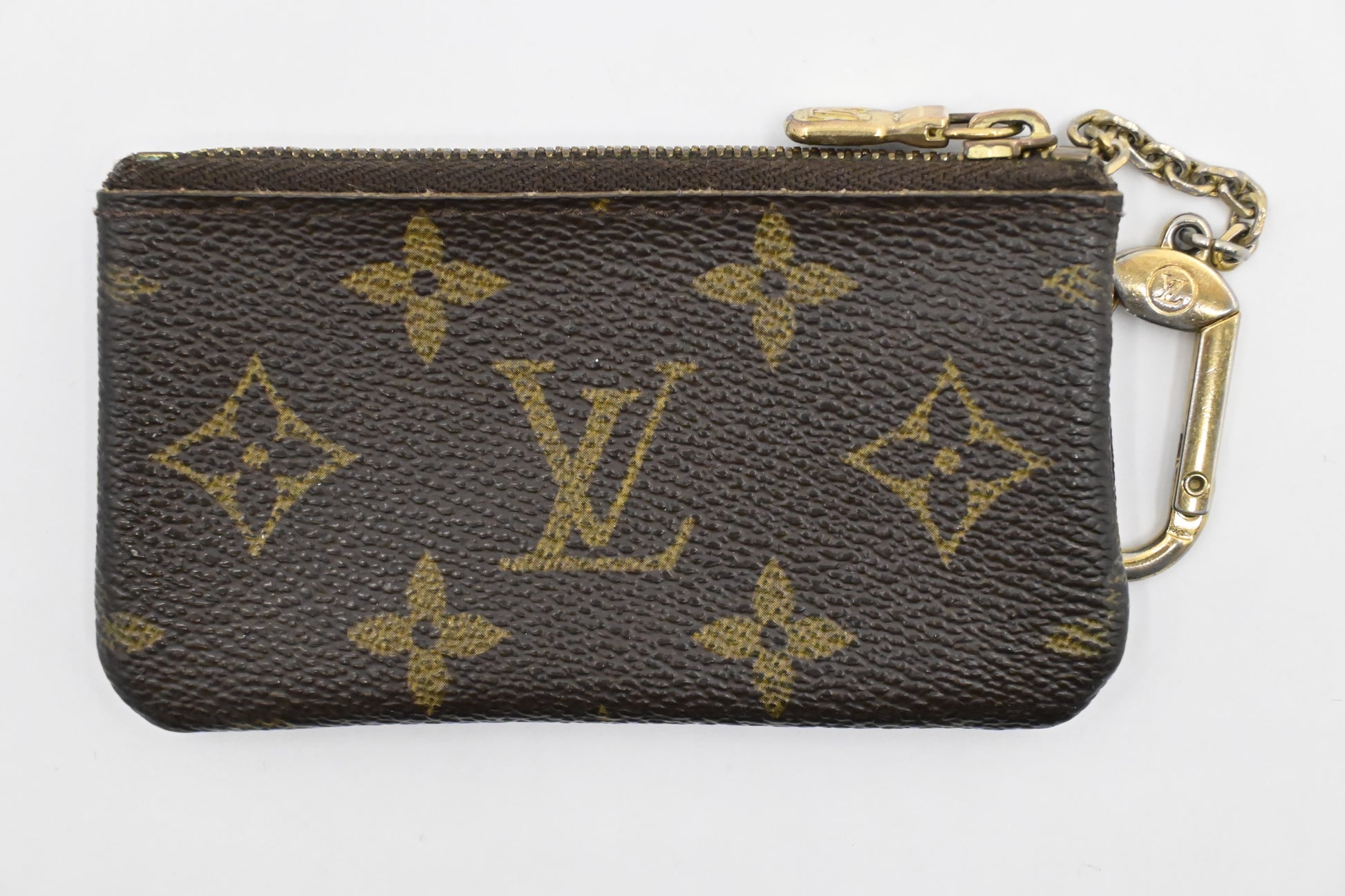 Louis Vuitton Pochette Cles Monogram Canvas Wallet Case Canvas 1