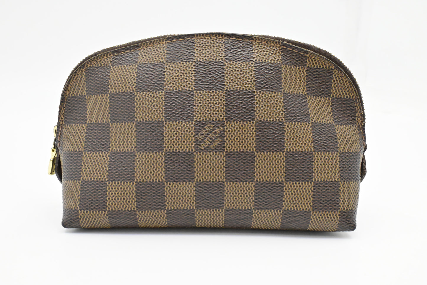 Louis Vuitton Pochette Cosmetique Ebene Damier Canvas Clutch Bag