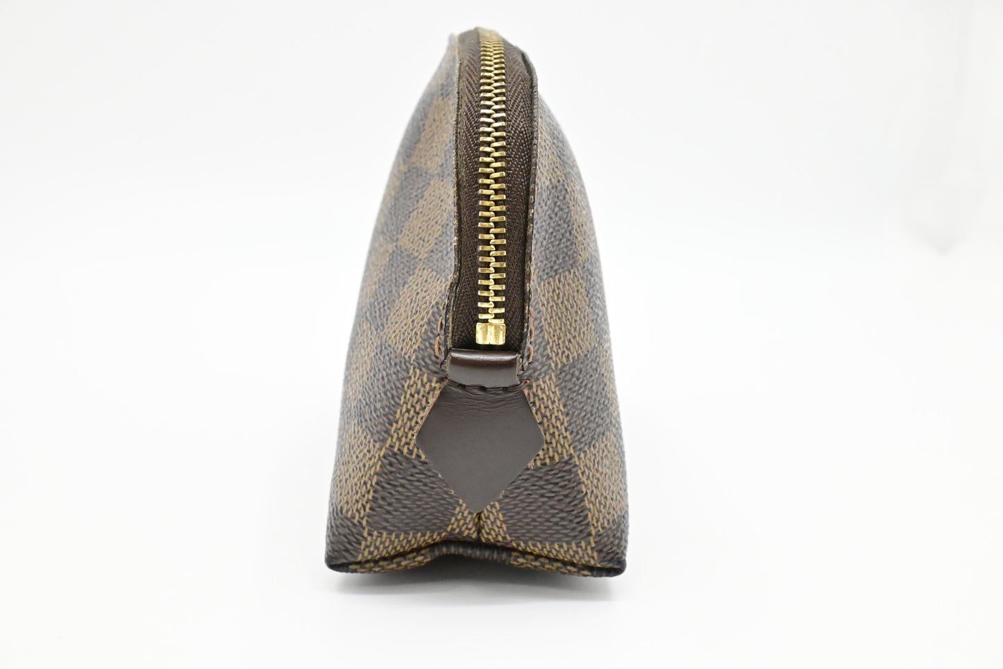 Louis Vuitton Pochette Cosmetique Ebene Damier Canvas Clutch Bag