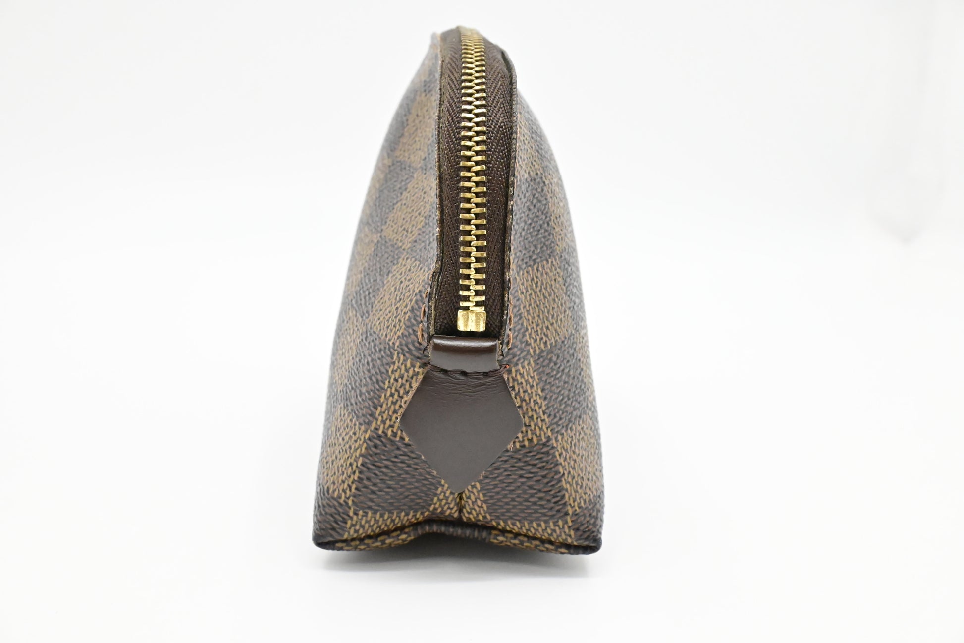 Louis Vuitton Pochette Cosmetique Ebene Damier Canvas Clutch Bag
