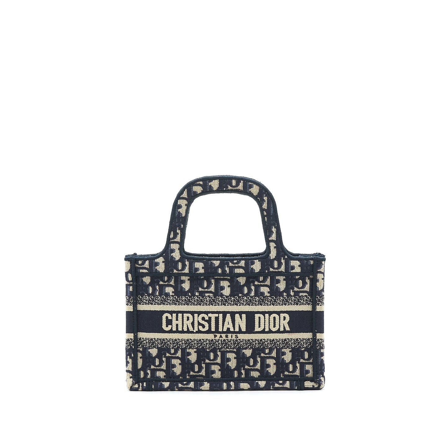 Dior Book Tote Purse In Oblique Handbag Blue Mini Tote Bag
