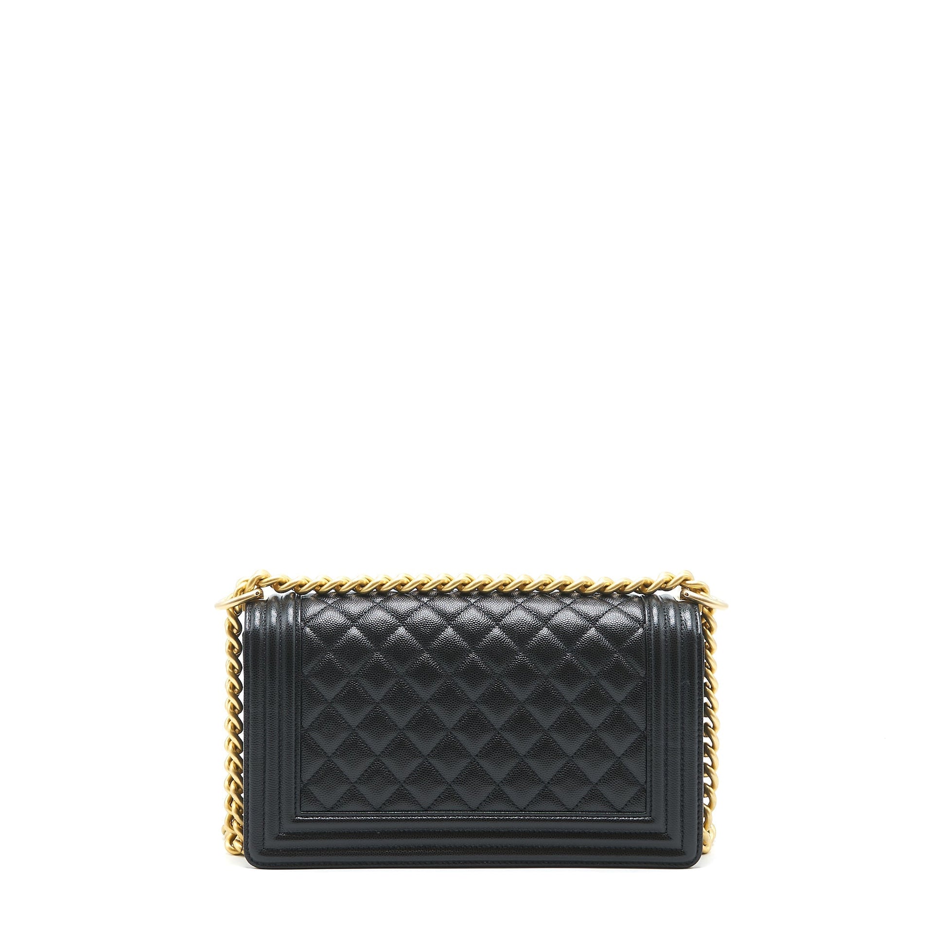 Chanel leboy Caviar GHW Black Handbag