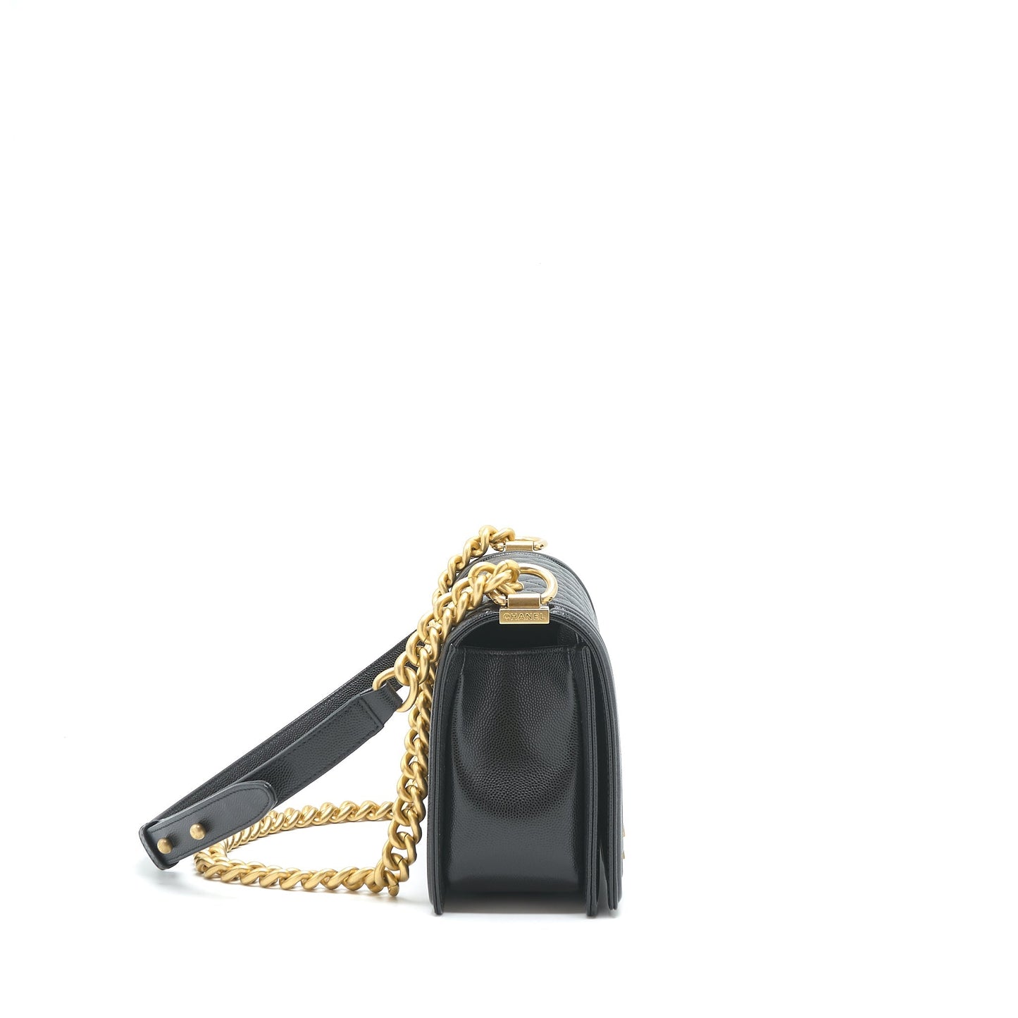 Chanel leboy Caviar GHW Black Handbag
