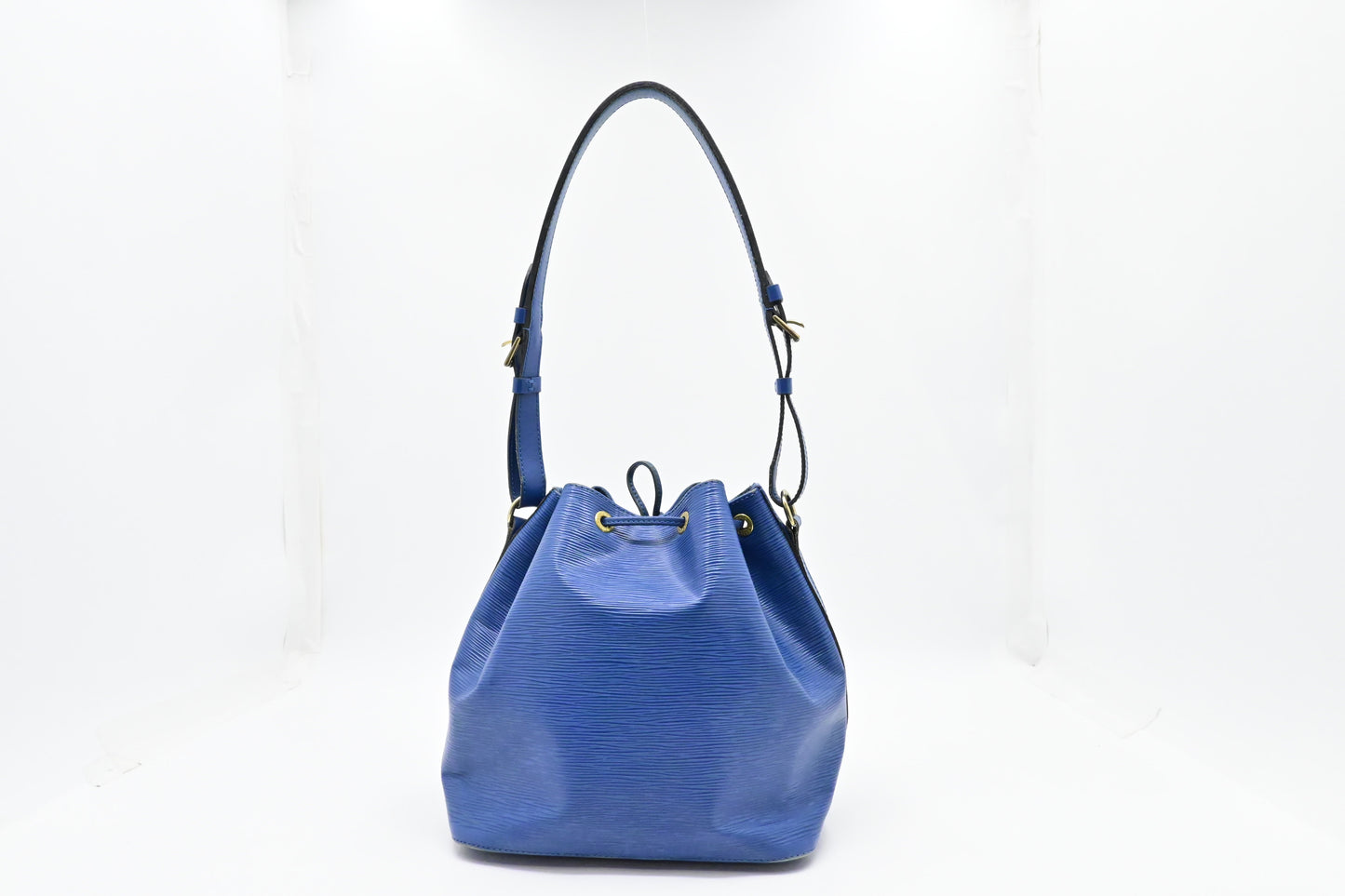 Louis Vuitton Petit Noe Epi Leather Blue Handbag Leather 1
