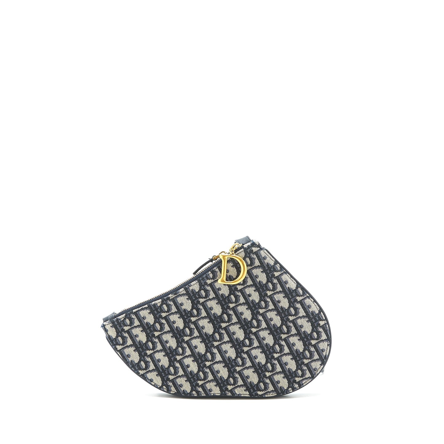 Dior Saddle Trio Crossbody Pouch Oblique Handbag Blue Crossbody Bag