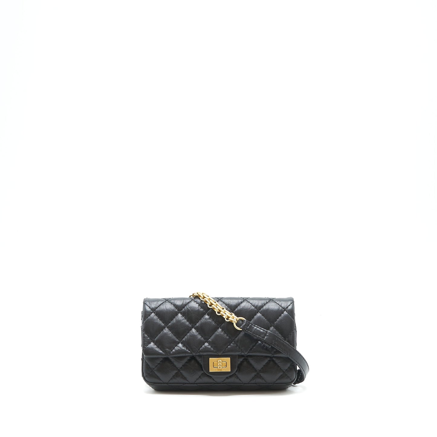 Chanel 2.55 Reissue waist Belt GHW Black