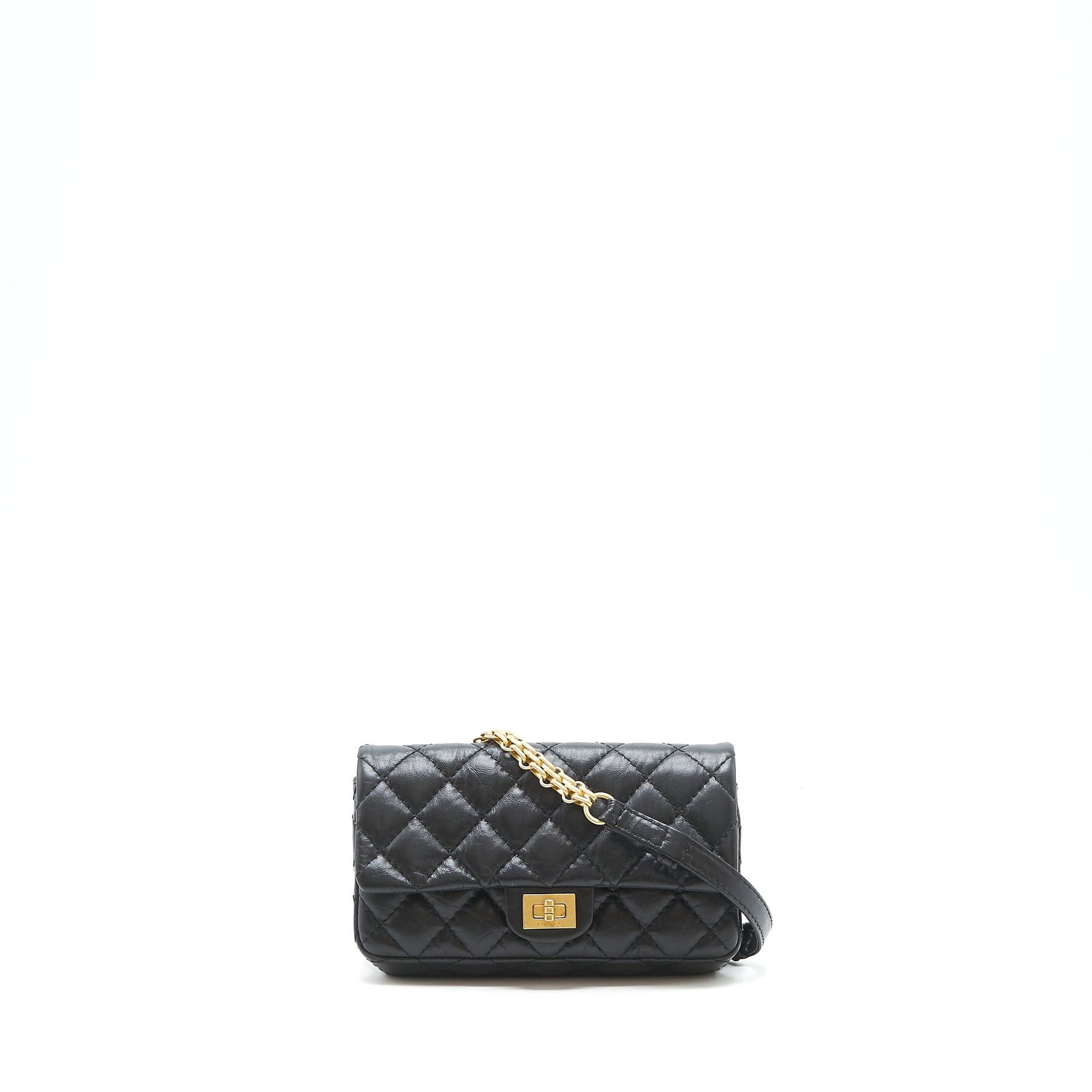 Chanel 2.55 Reissue waist Belt GHW Black