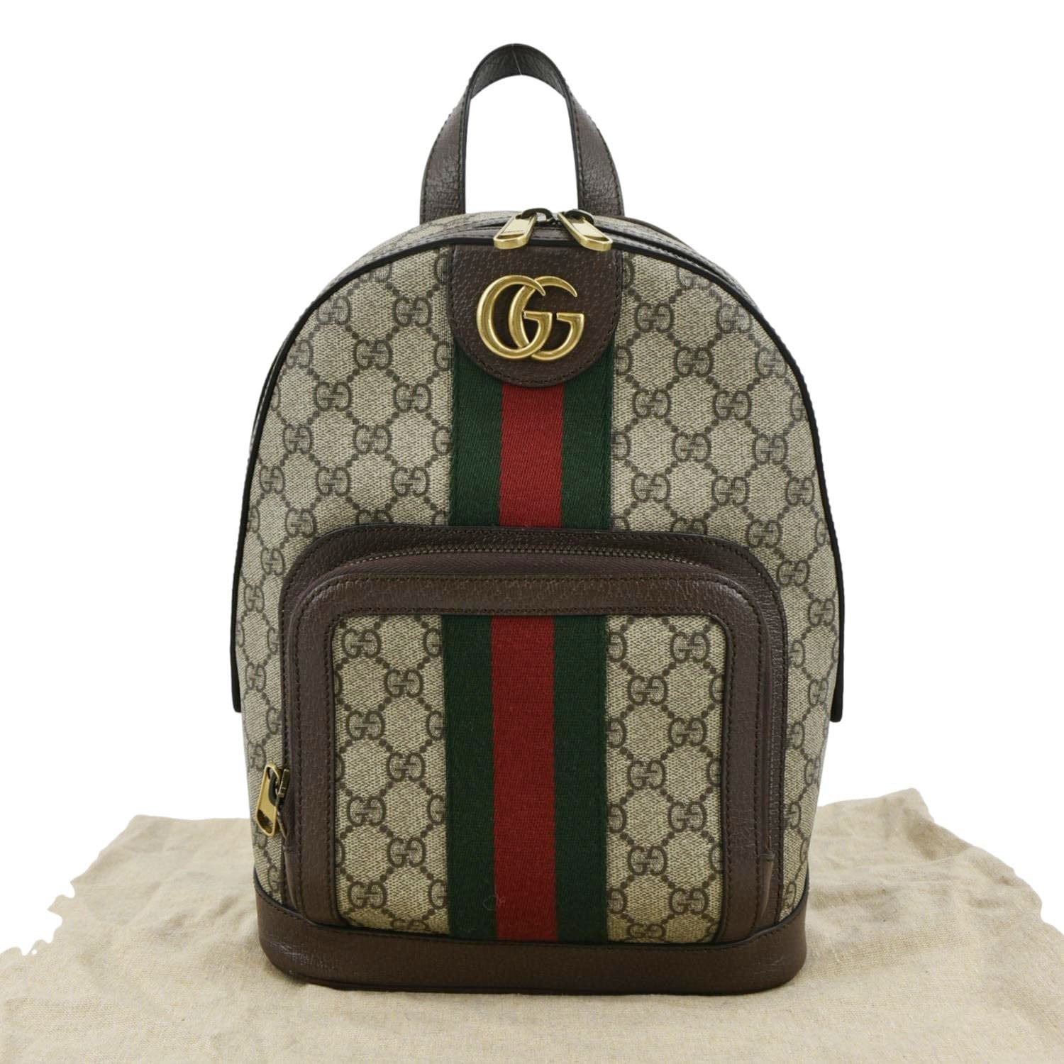 Gucci Ophidia Supreme Backpack Canvas Beige