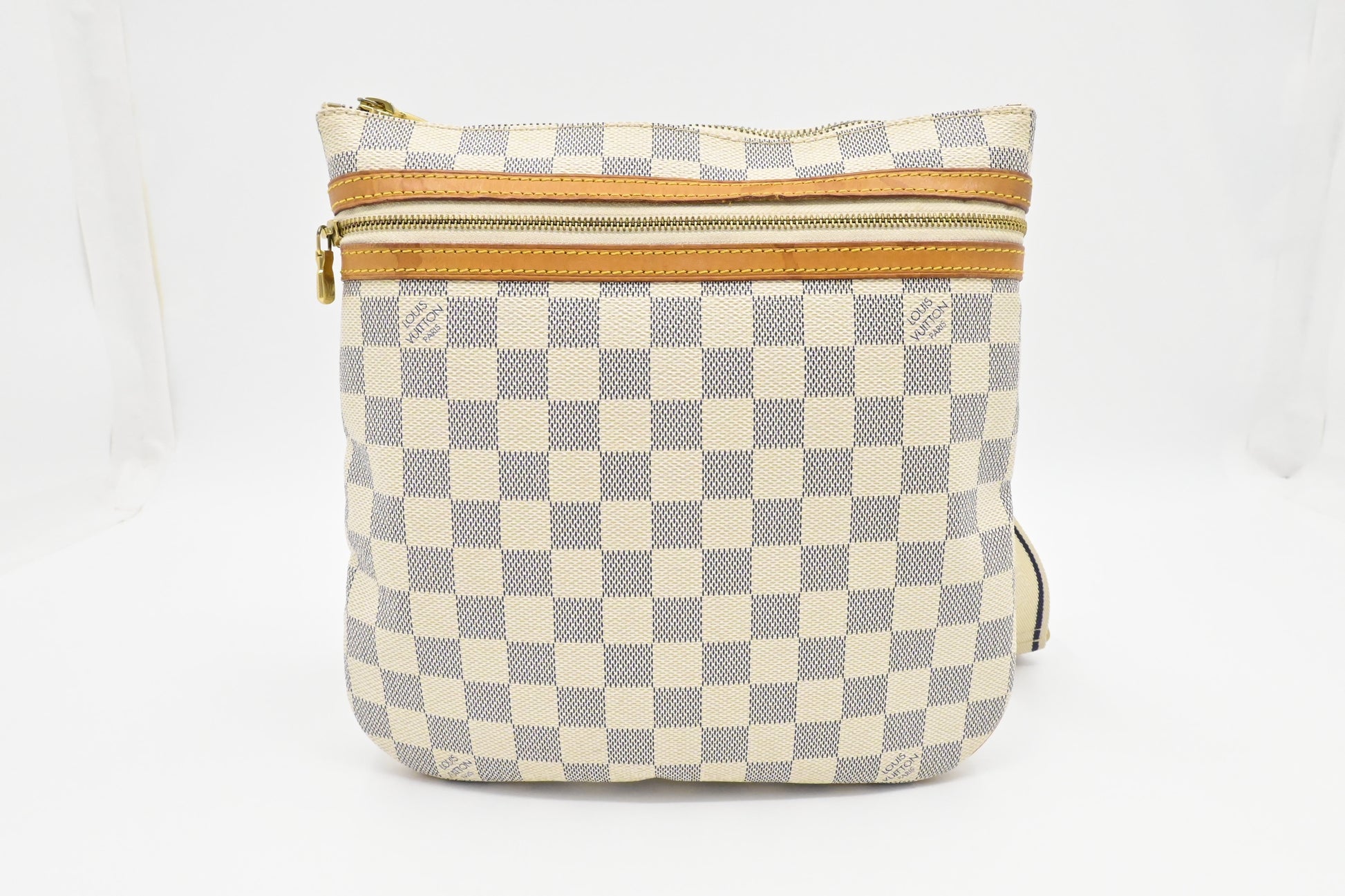 Louis Vuitton Pochette Bosphore Azur Damier Canvas Clutch Bag
