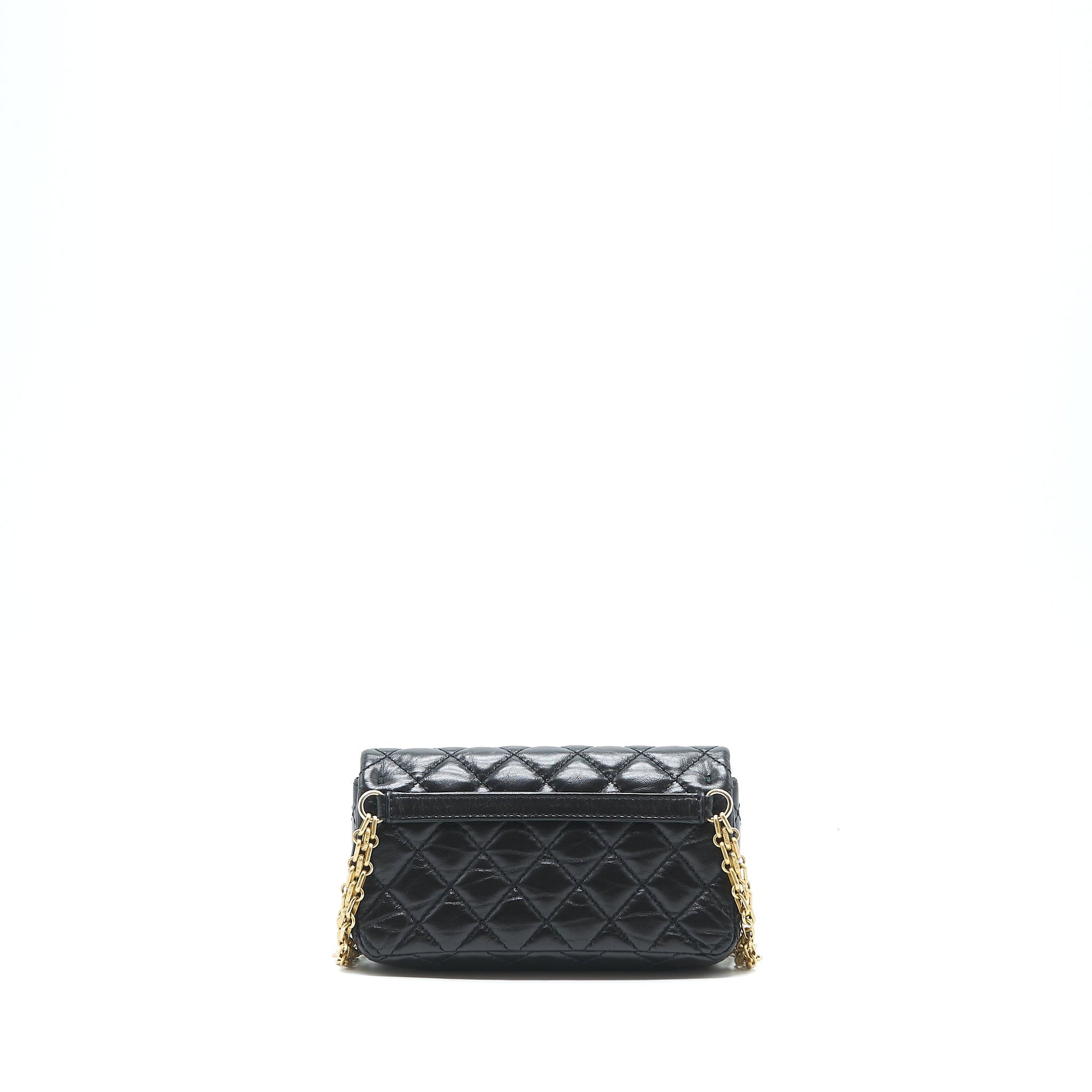 Chanel 2.55 Reissue waist Belt GHW Black Black Shw