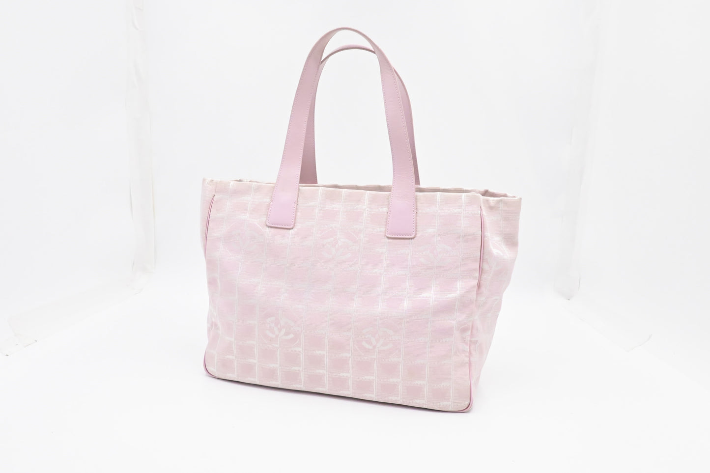 Chanel New Line Pink Canvas Travel Bag Pink Canvas
