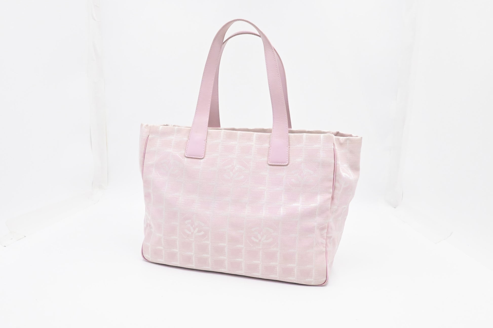 Chanel New Line Pink Canvas Travel Bag Pink Canvas