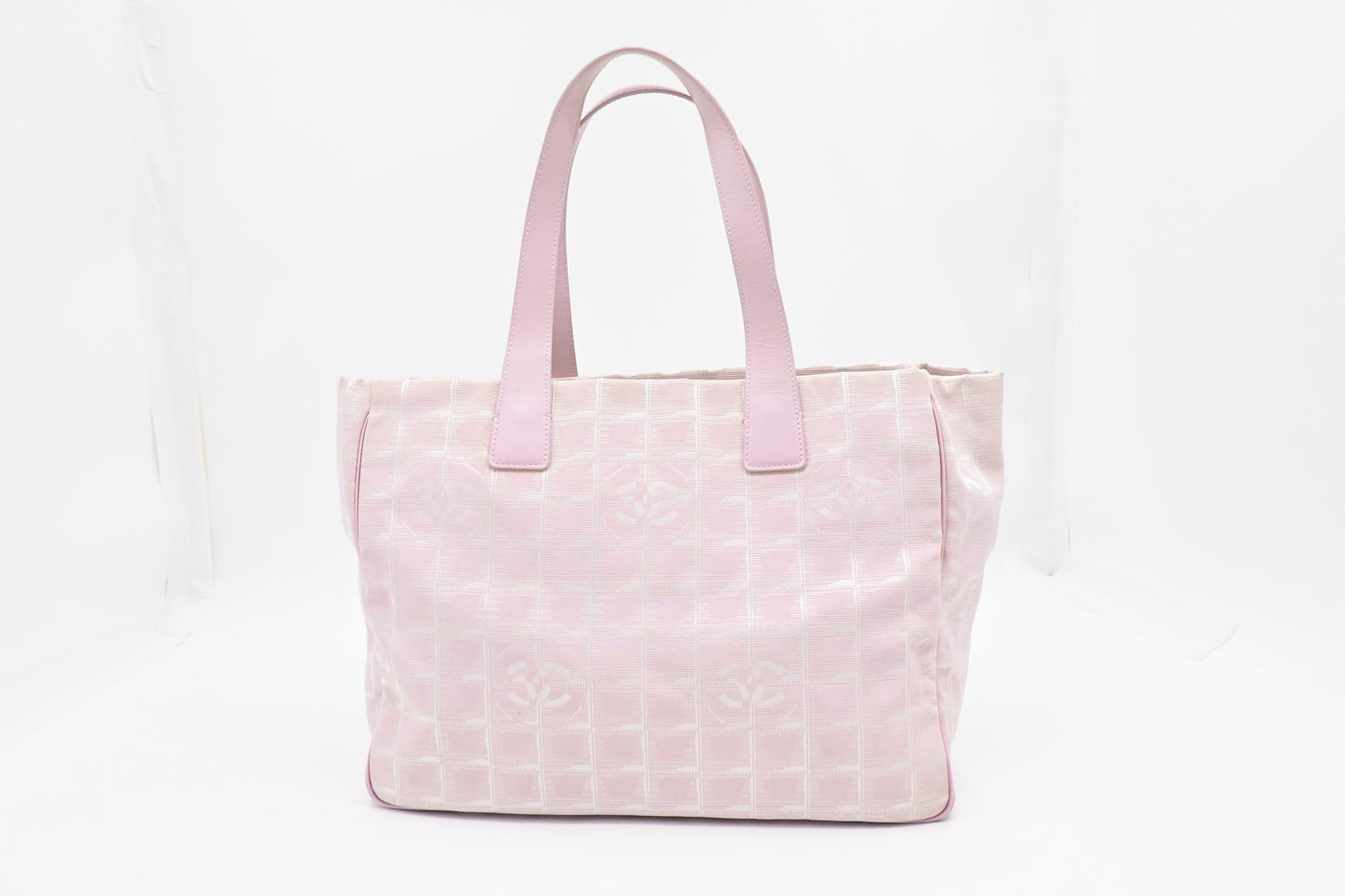 Chanel New Line Pink Canvas Travel Bag Pink Canvas