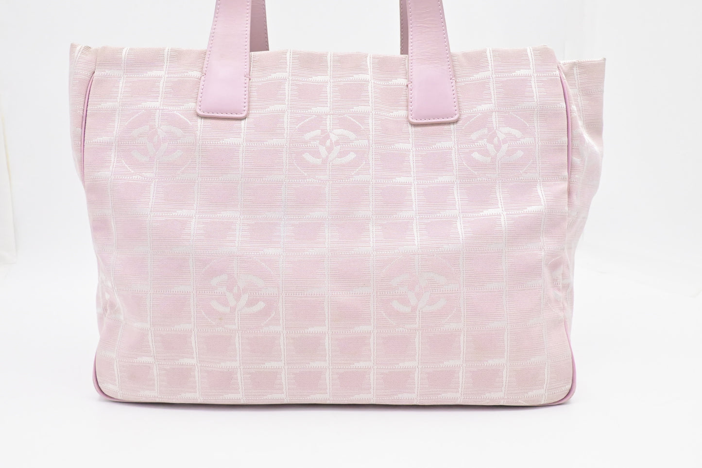Chanel New Line Pink Canvas Travel Bag Pink Canvas