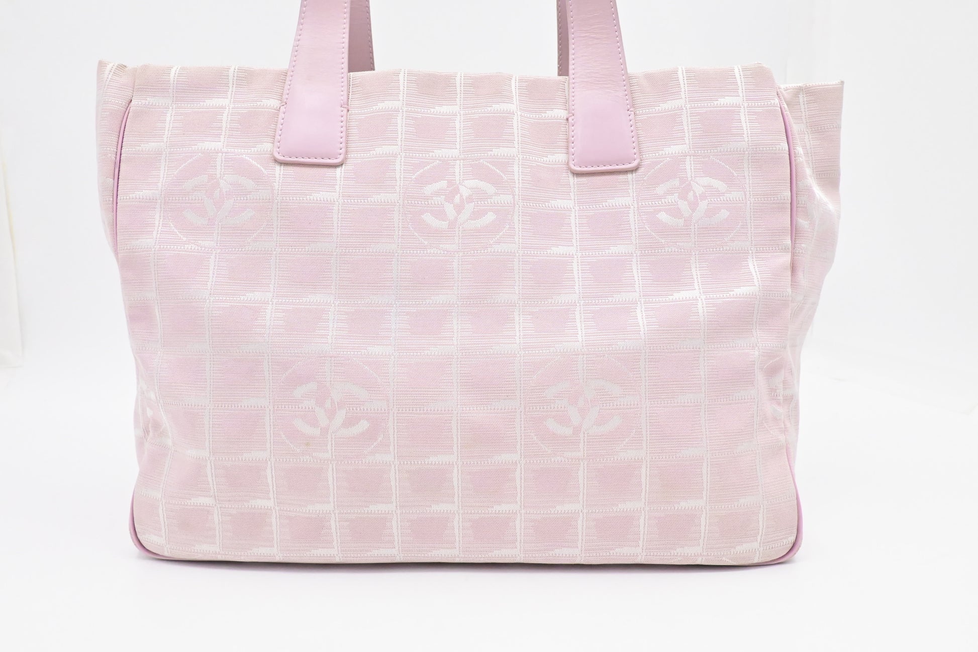 Chanel New Line Pink Canvas Travel Bag Pink Canvas