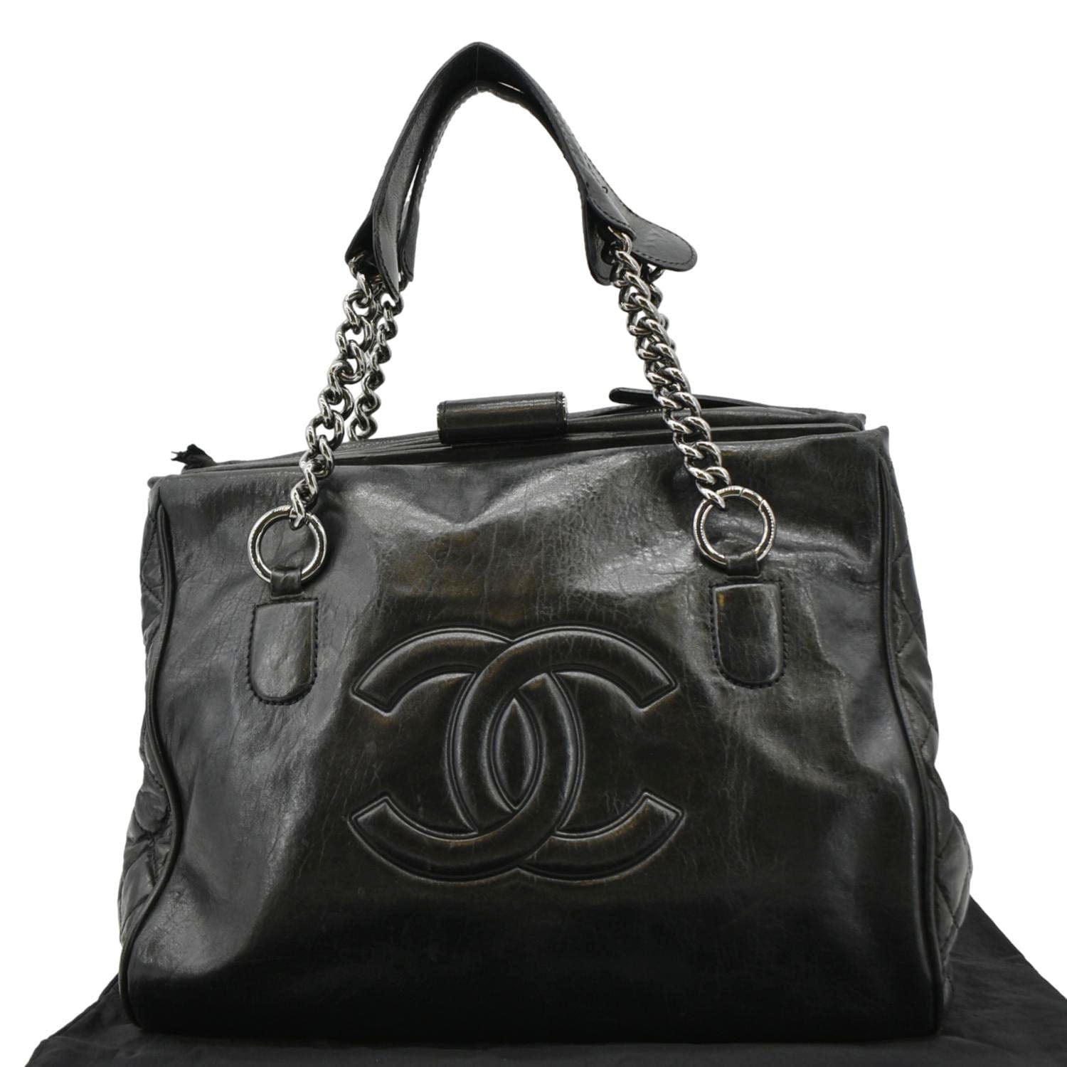 Chanel Perfect Day Leather Black Travel Bag