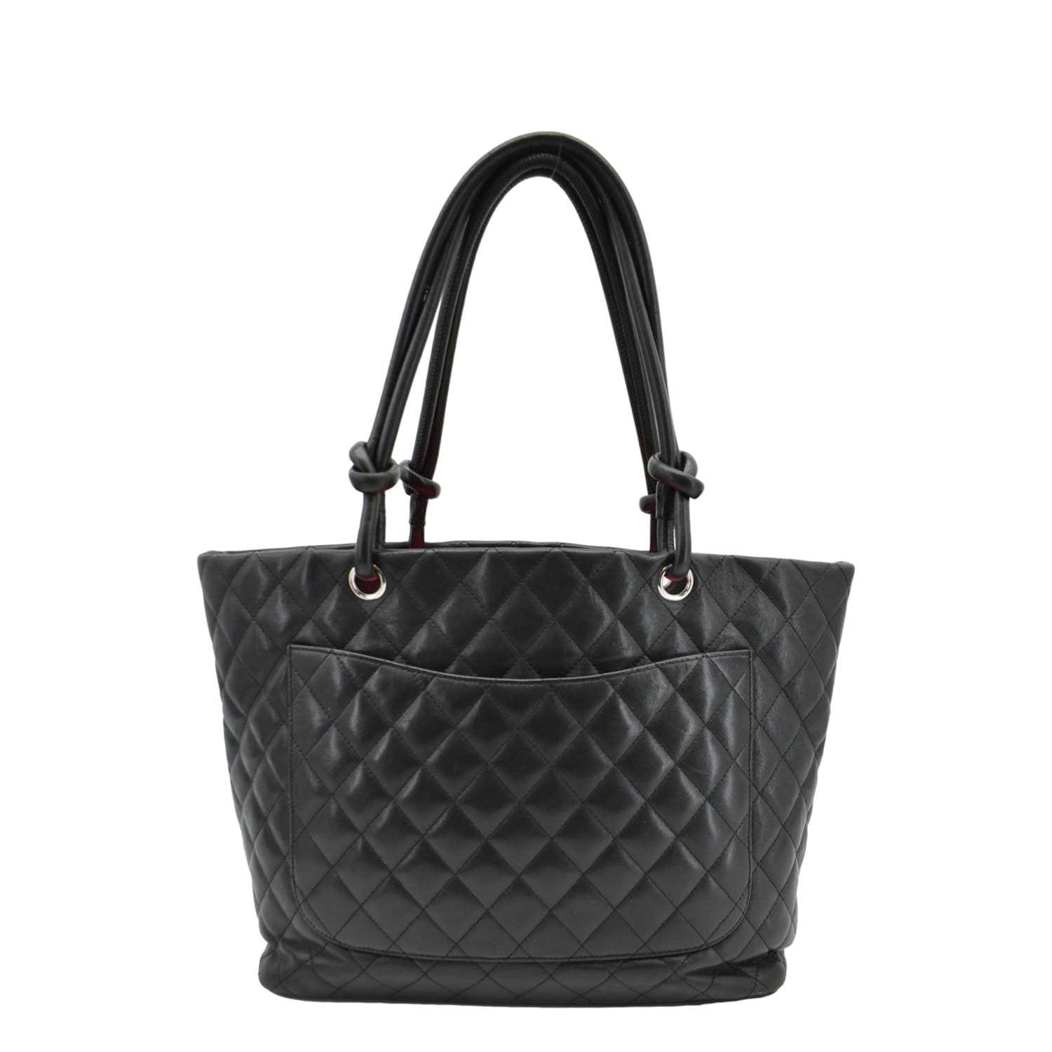 Chanel Cambon Ligne Quilted Leather Black Travel Bag