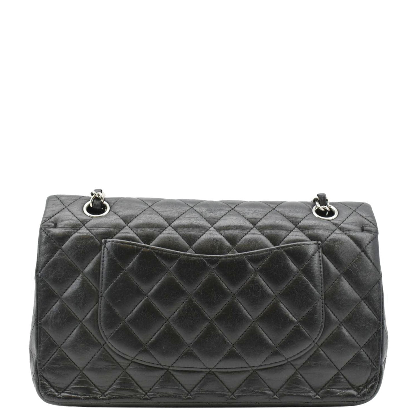 Chanel Classic Double Flap Quilted Leather Black Travel Bag Bag 6