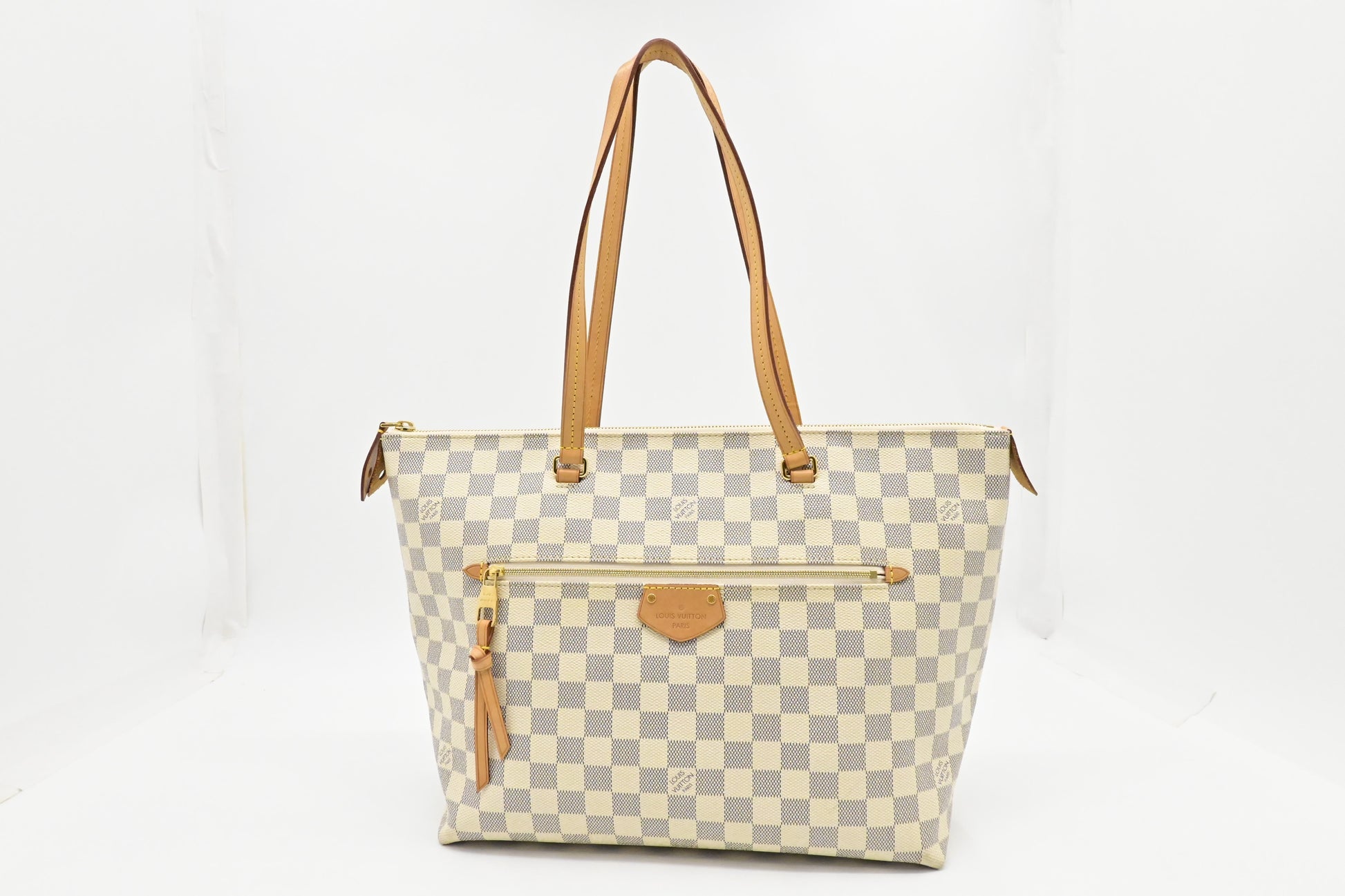 Louis Vuitton Lena MM Damier Azur Canvas Handbag