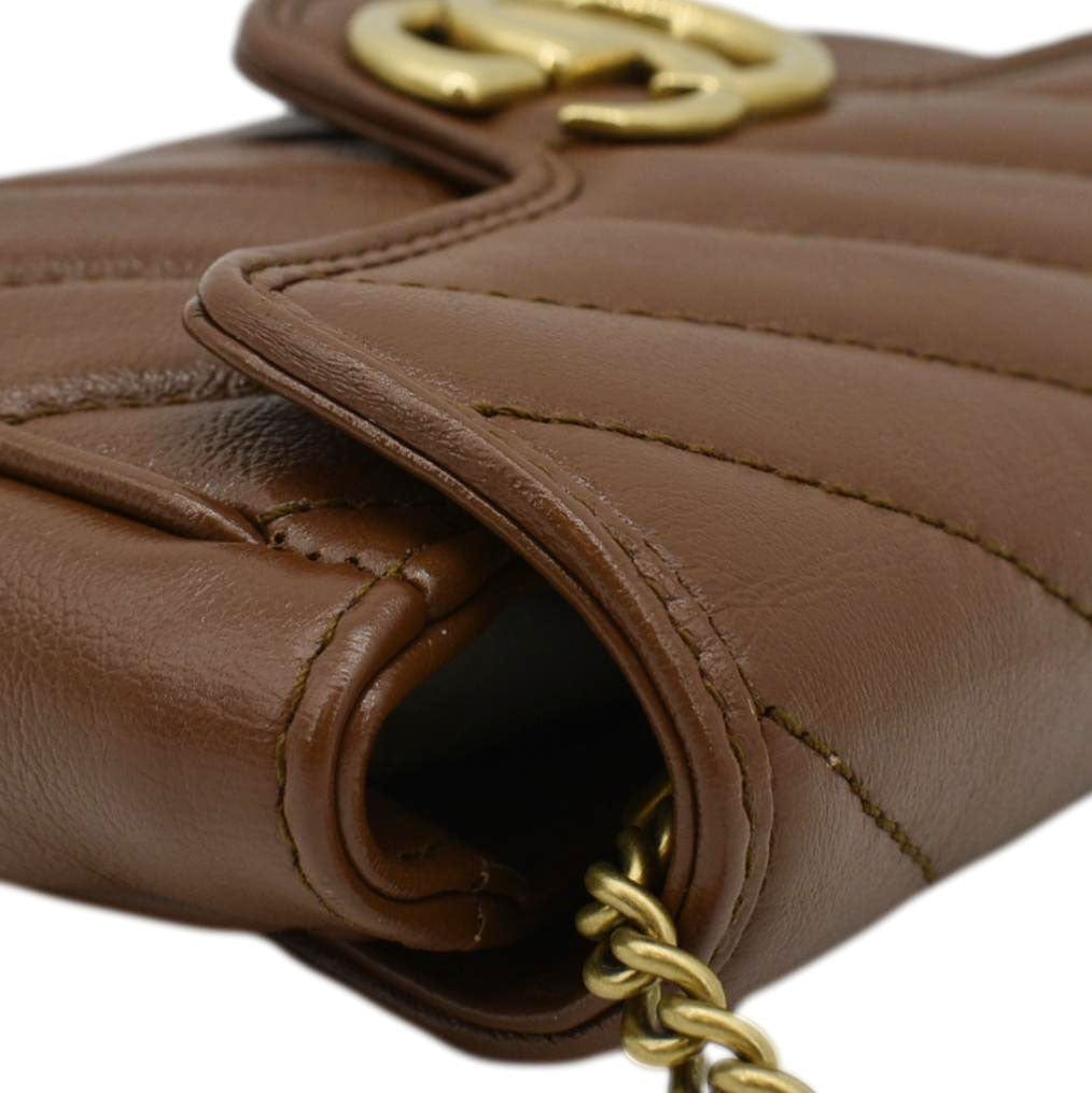 Gucci Marmont Super Mini Shoulder Bag Leather Matelasse