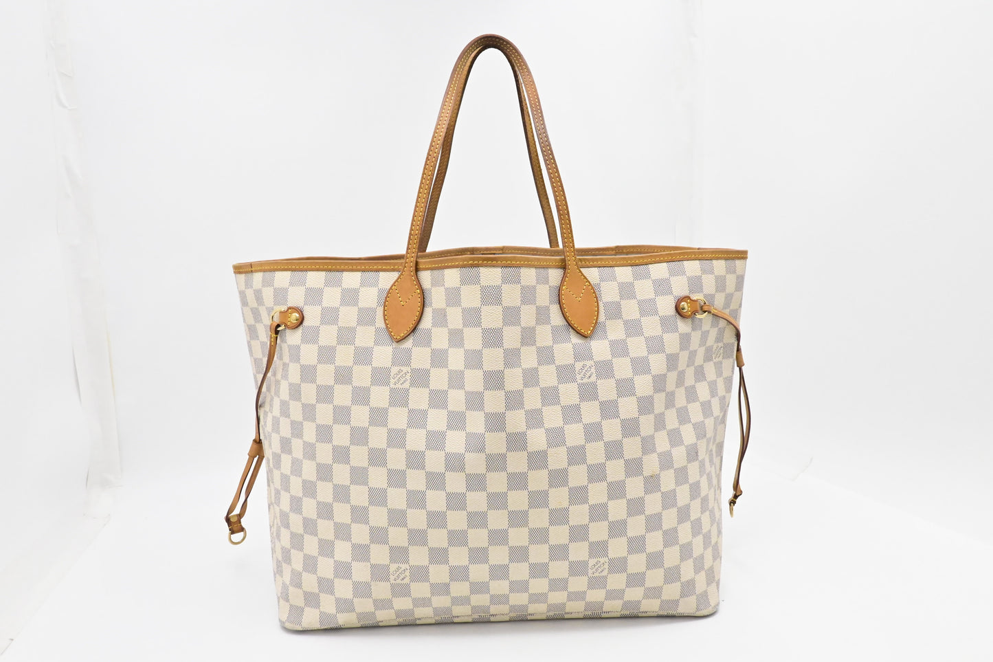 Louis Vuitton Neverfull GM Azur Damier Canvas Tote Bag