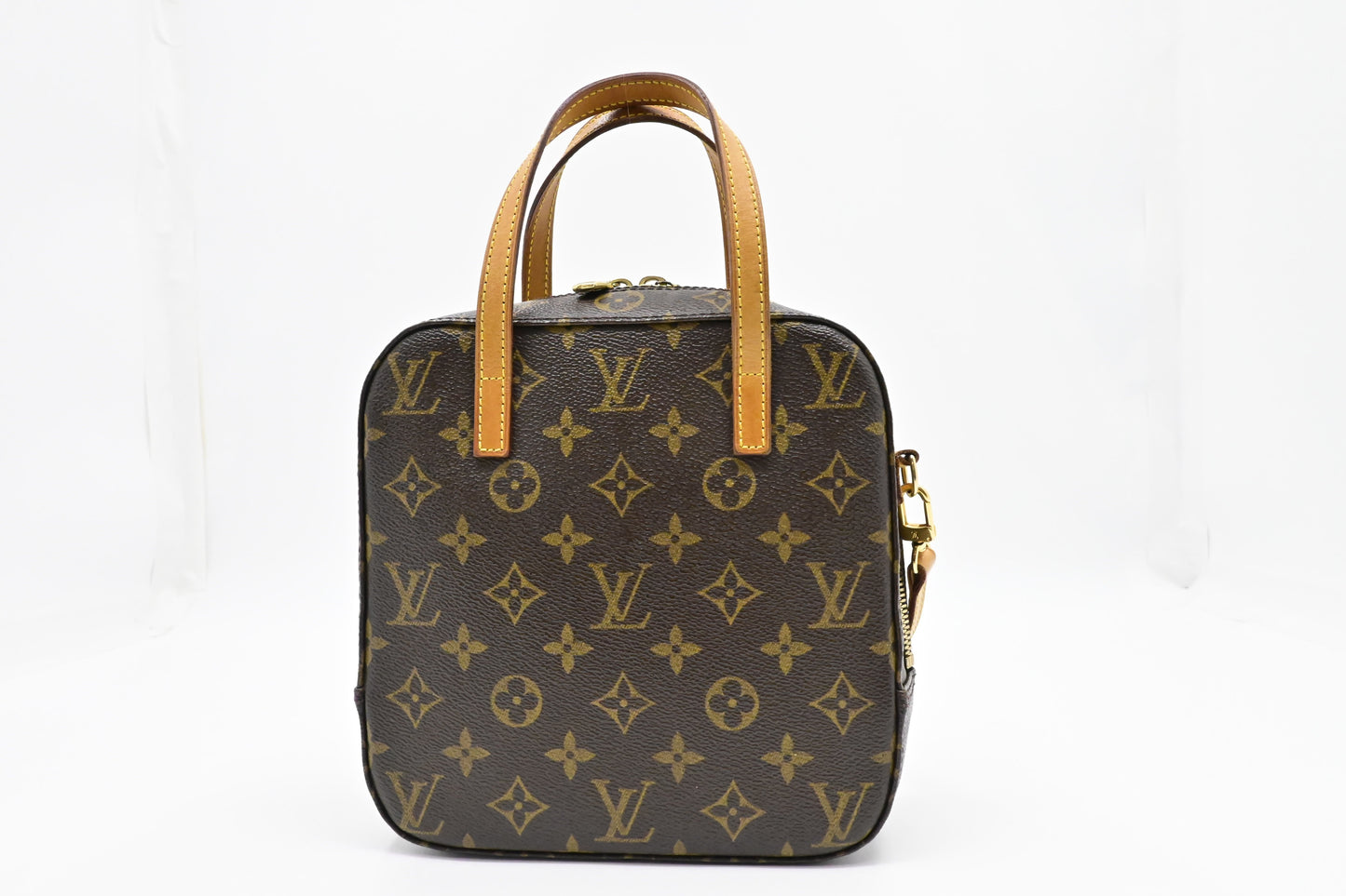 Louis Vuitton Spontini Monogram Canvas Handbag Canvas 1