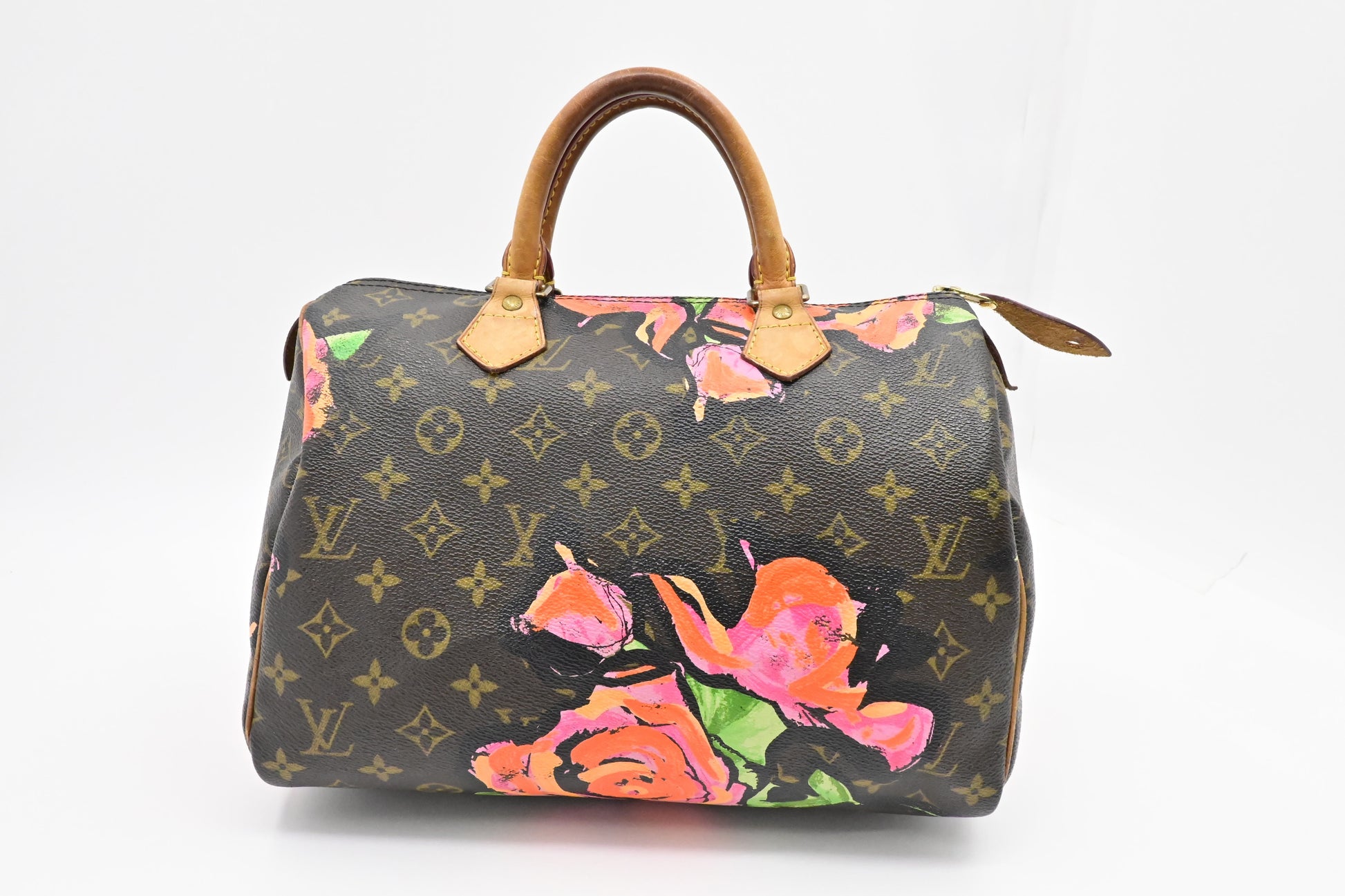 Louis Vuitton x Stephen Spro Speedy 30 Monogram Canvas Handbag Canvas 1