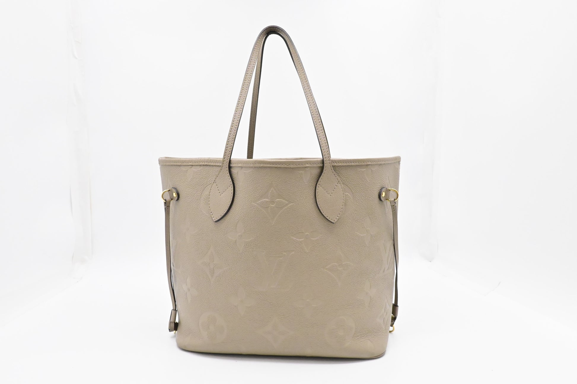 Louis Vuitton Neverfull MM Turtledove Empreinte Leather Tote Bag