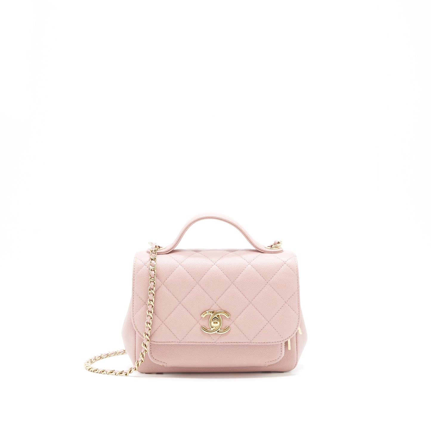 Chanel Business affinity flap Caviar Light LGHW Pink Small Shoulder Bag
