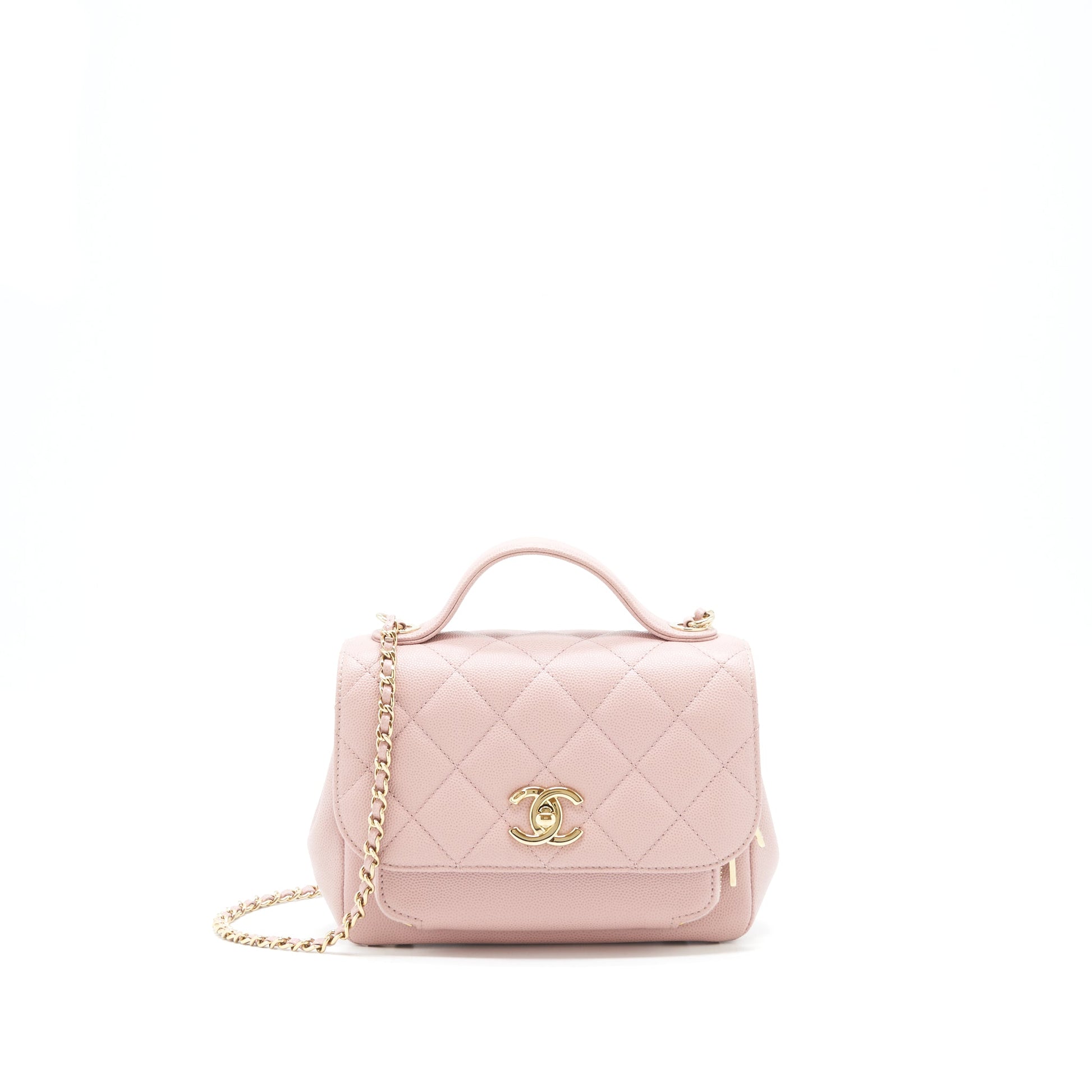 Chanel Business affinity flap Caviar Light LGHW Pink Small Shoulder Bag