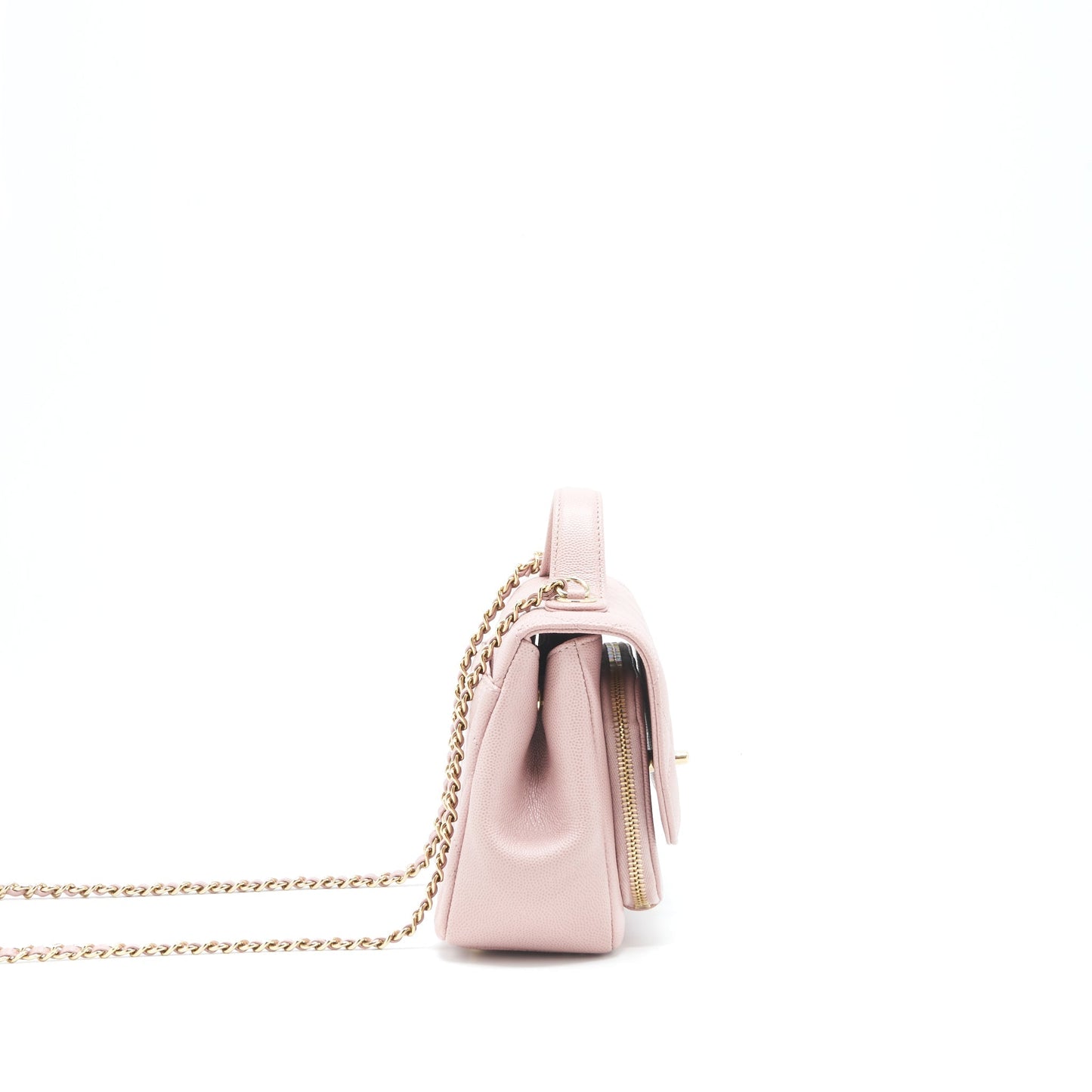 Chanel Business affinity flap Caviar Light LGHW Pink Small Shoulder Bag